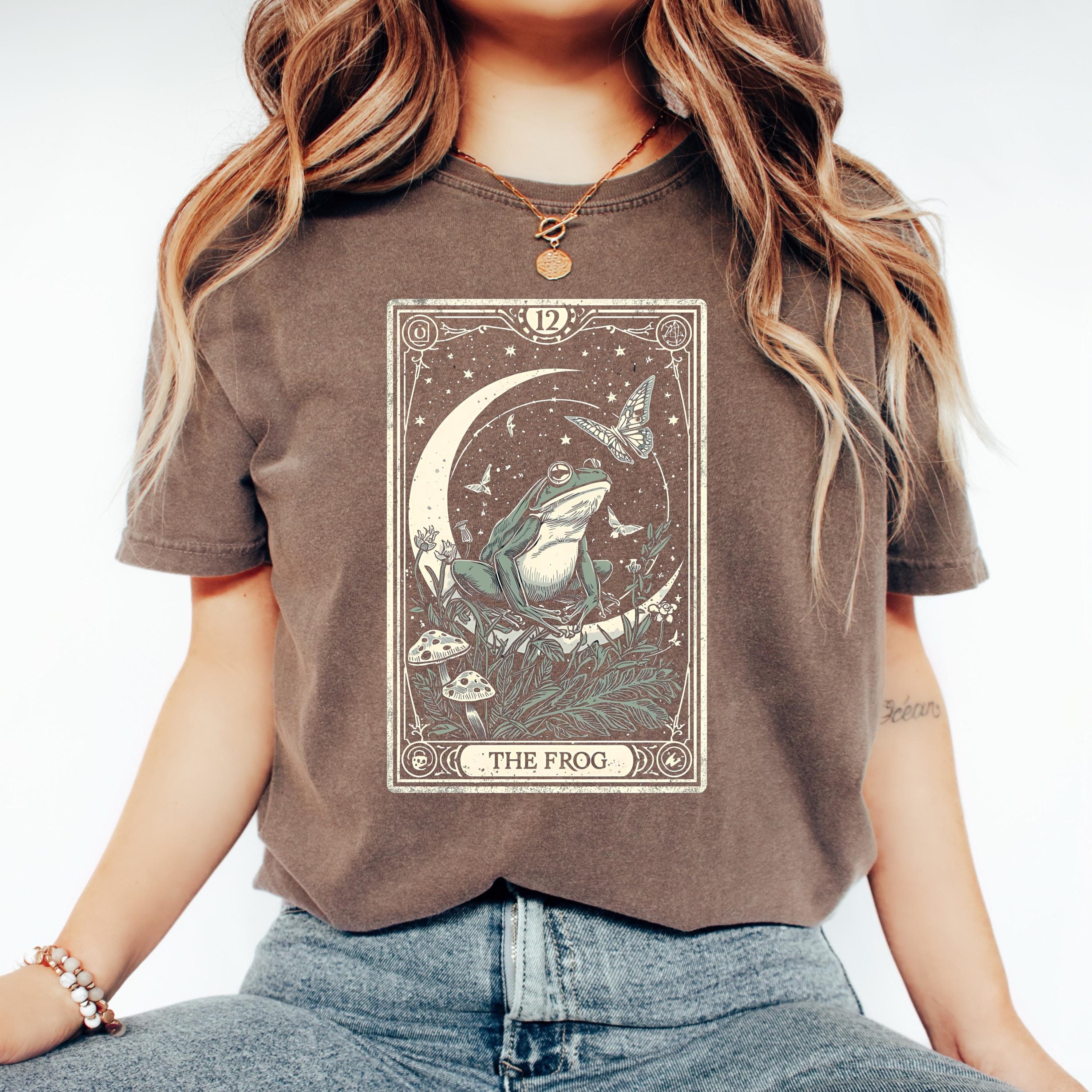 Frog & Mushroom Tarot Shirt | Moon Butterfly Tee