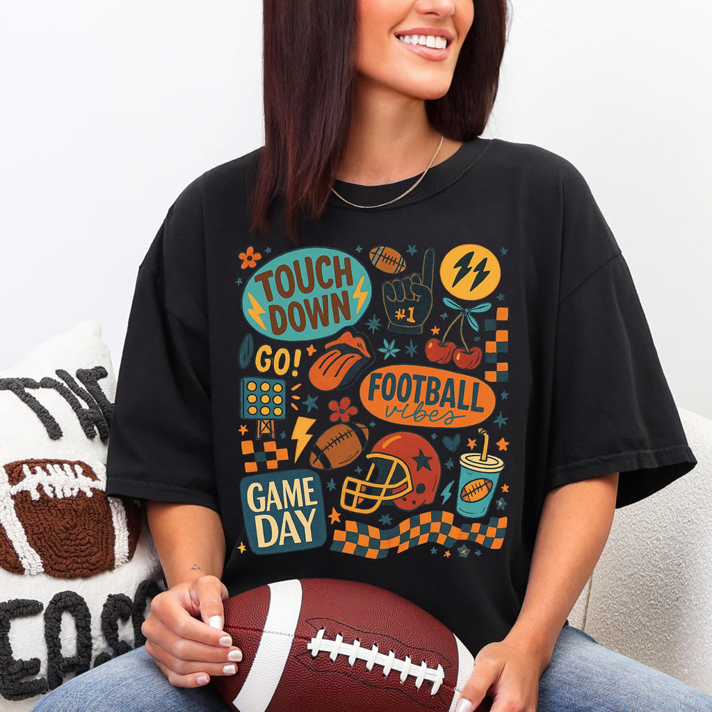 Football Mom Coquette Gameday Tee - Comfort Colors 1717