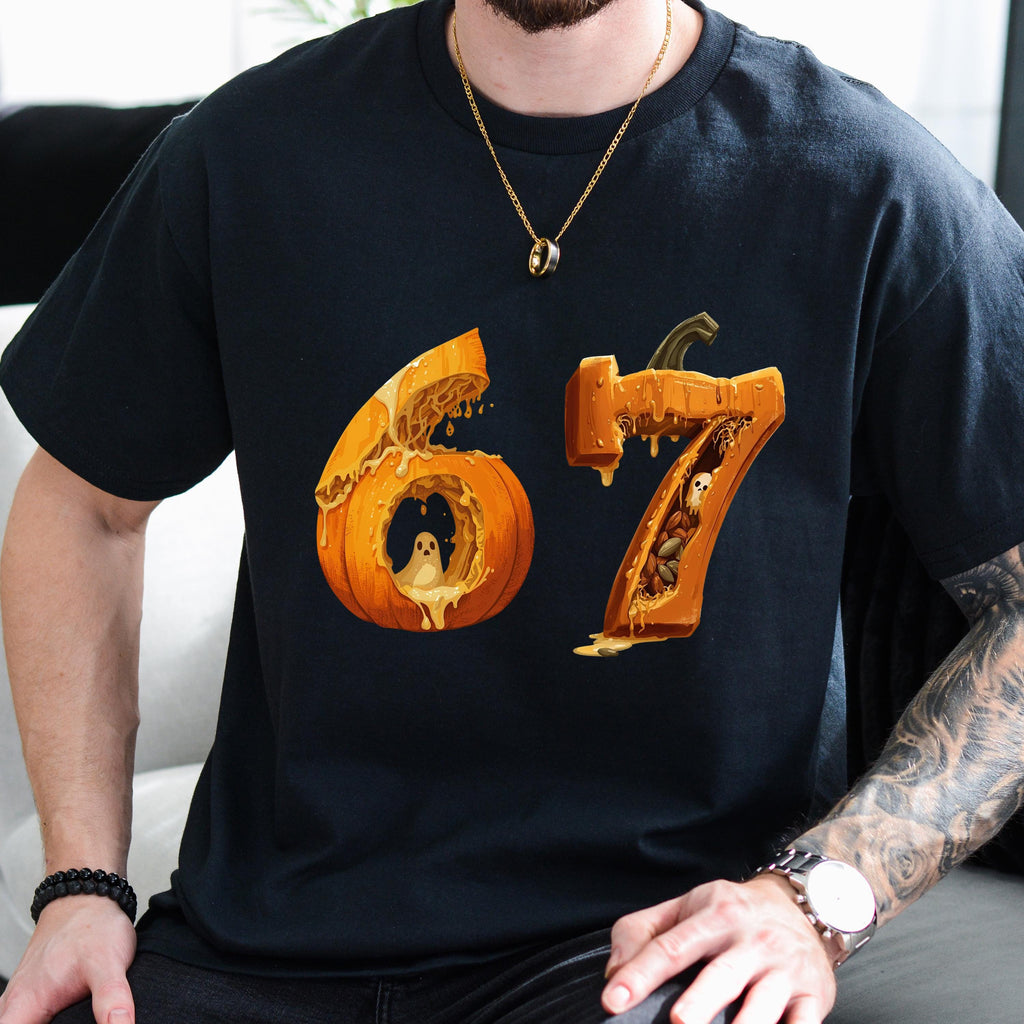 Funny 67 Meme Shirt - Trendy Six Seven Tee for Halloween