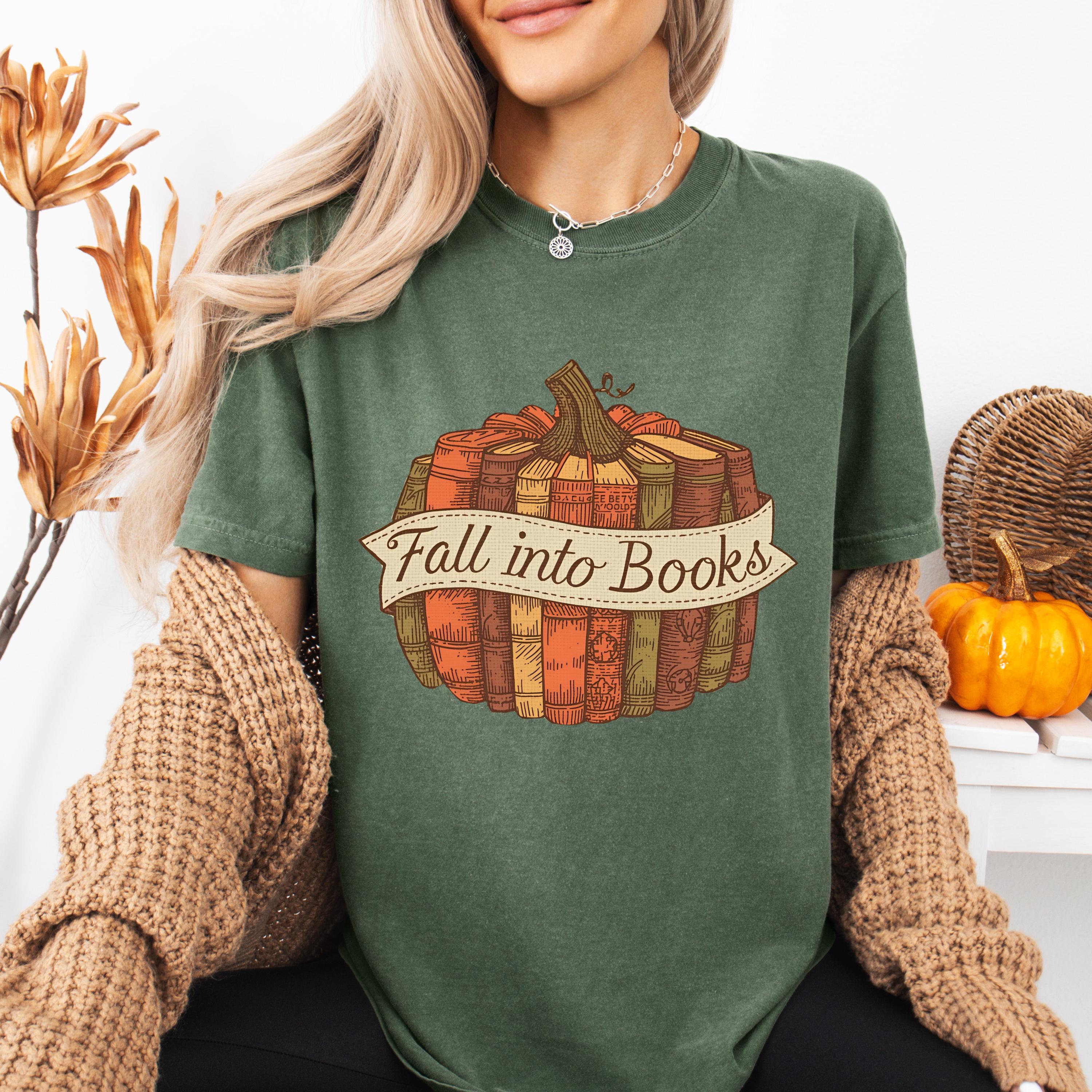 Comfort Colors Fall Book Shirt | Book Lover Gift
