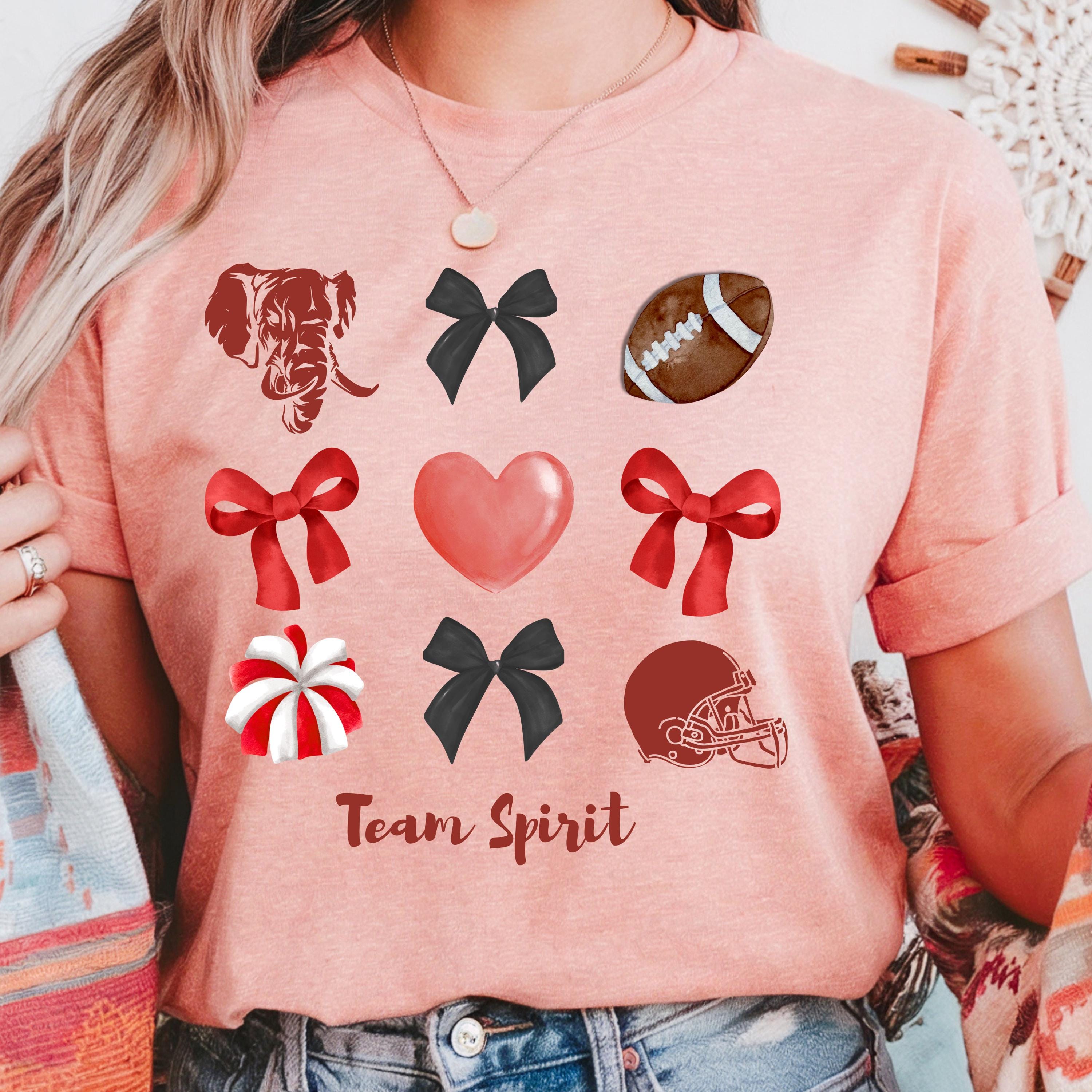 Game Day Football Shirt | School Spirit Tee | Red Black