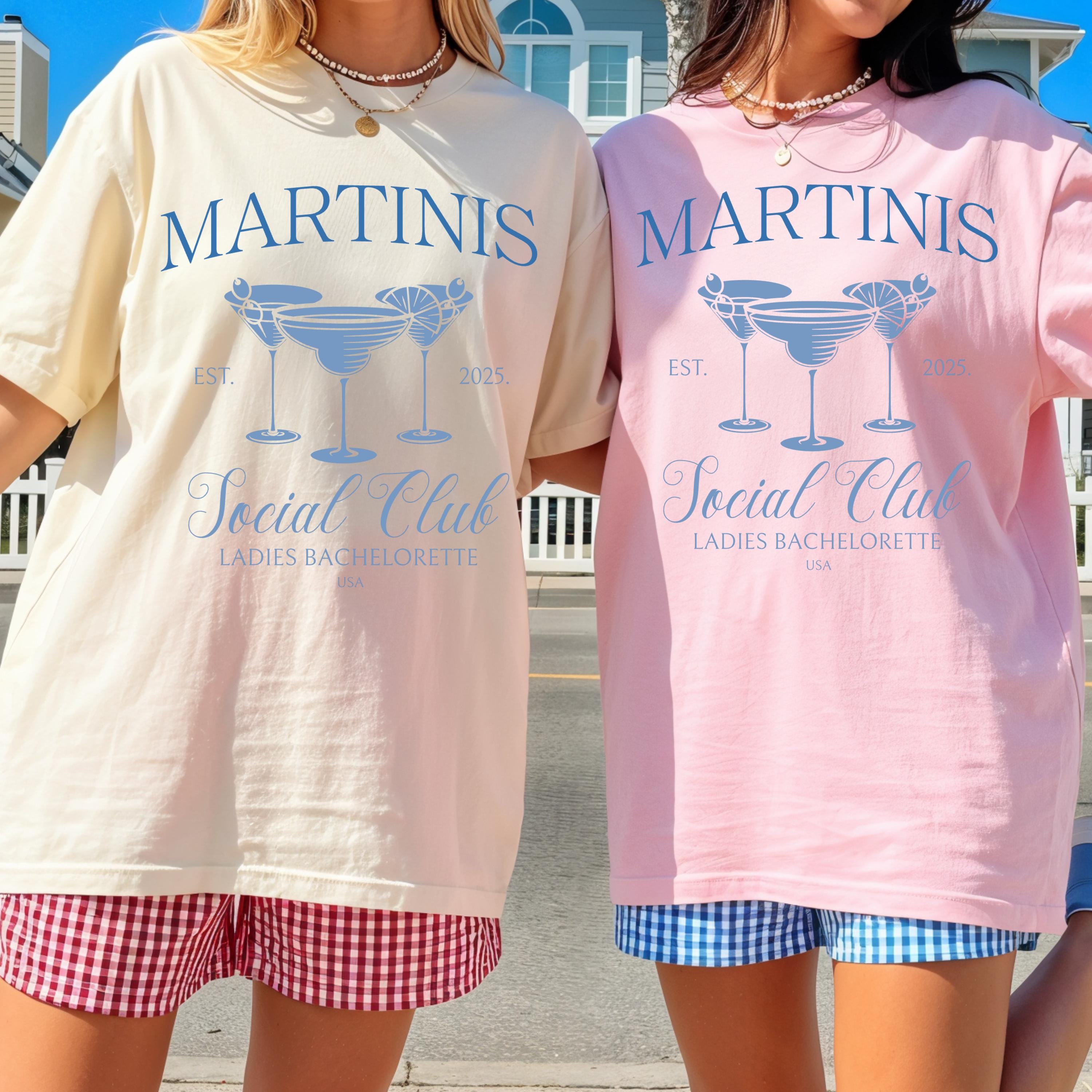 Martinis Social Club, Bachelorette party- Bride Crew Tee, Sorority Shirt