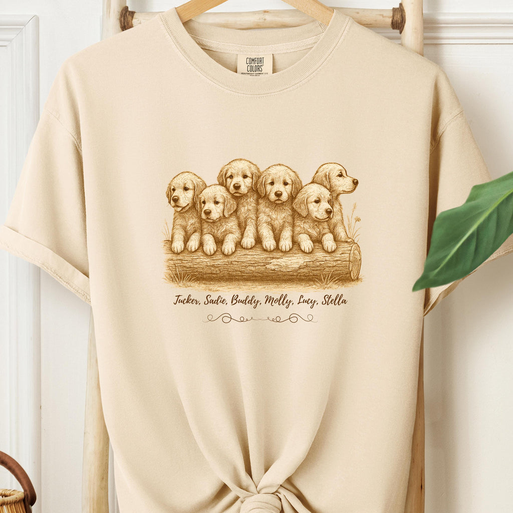 Vintage Golden Retriever Art Shirt – 90s Style Dog Lover Tee