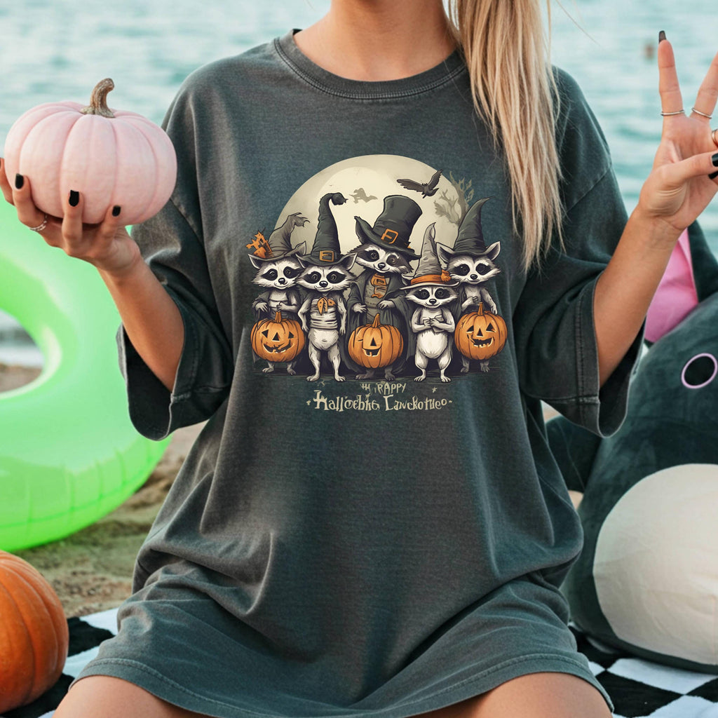 Spooky Raccoon  - Funny Halloween Tee