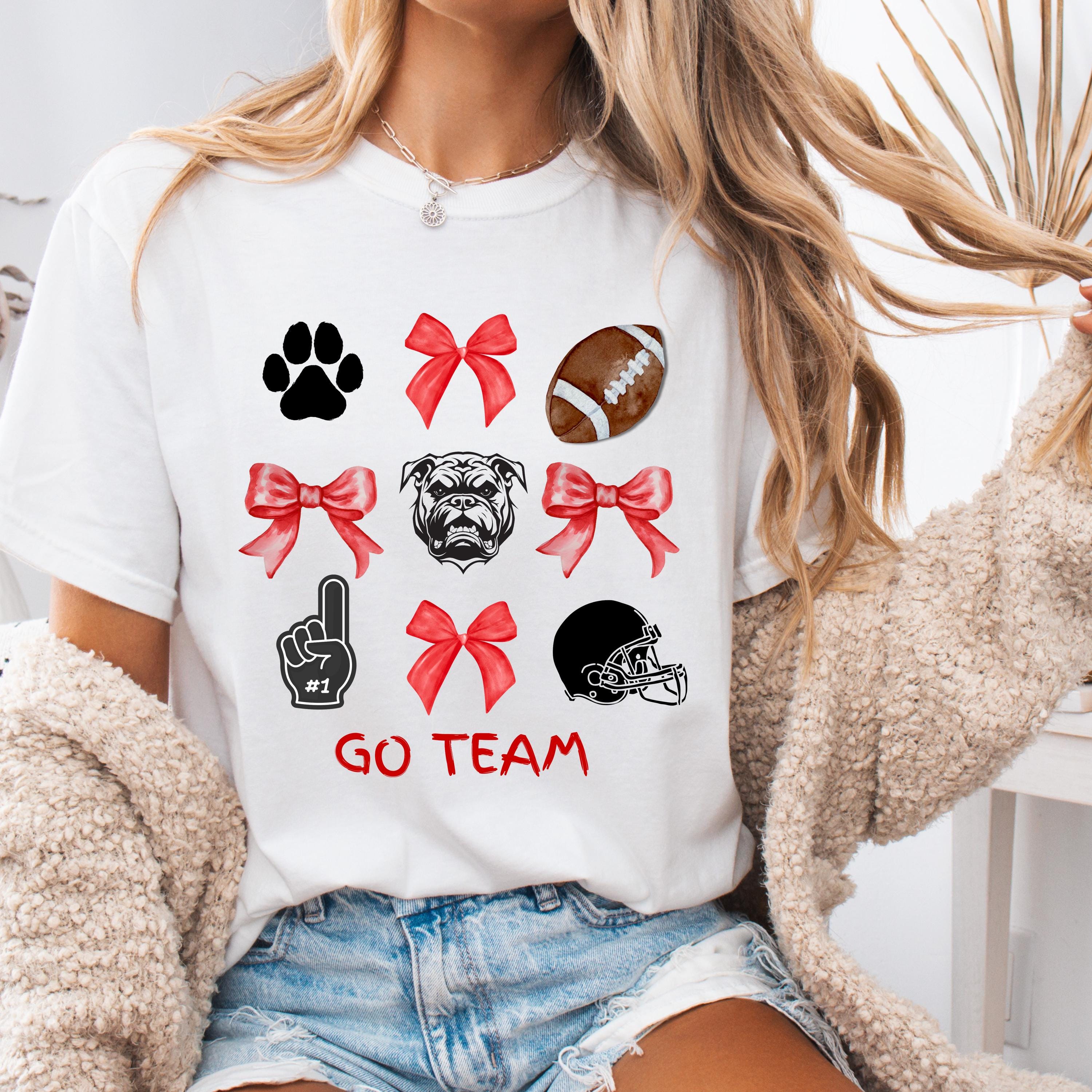 Red and Black Game Day Tee, College football