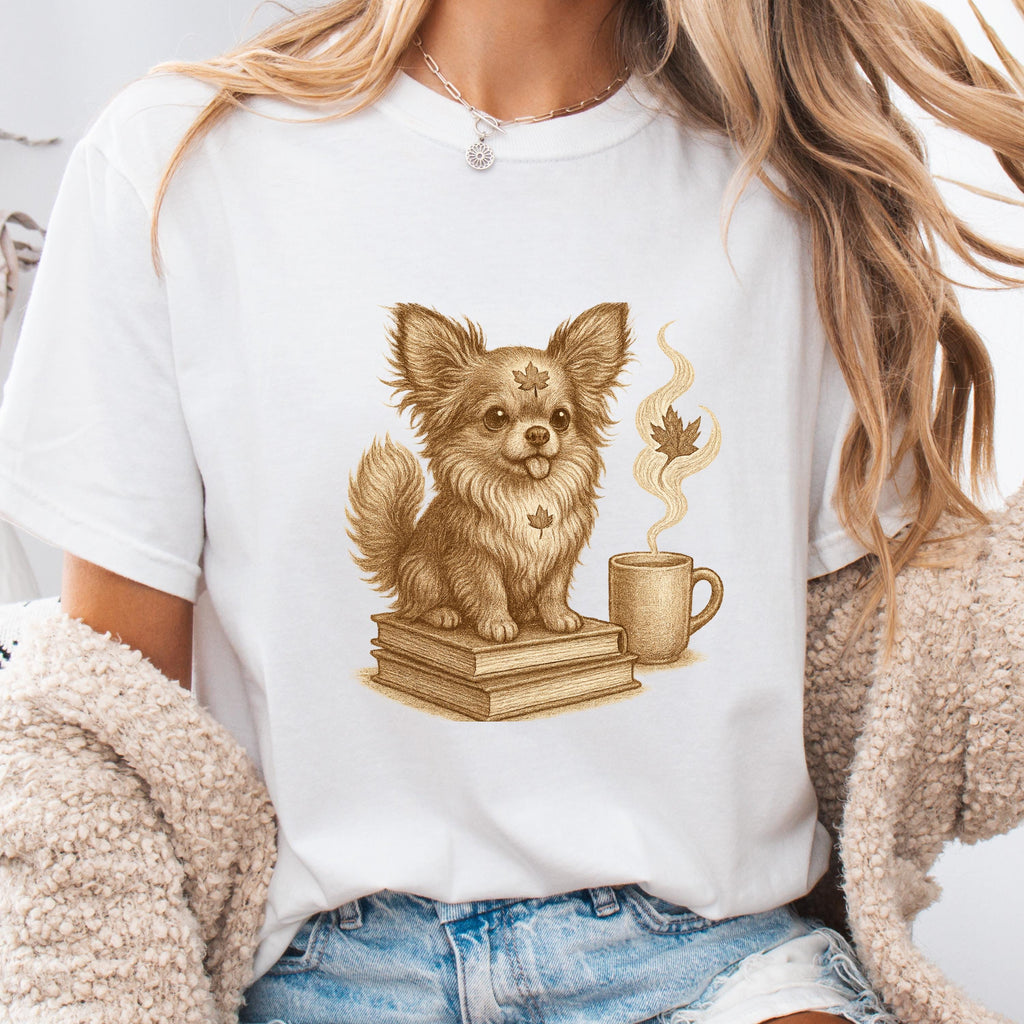 Chihuahua Shirt, Fall Dog Shirt — Cozy Autumn Tee