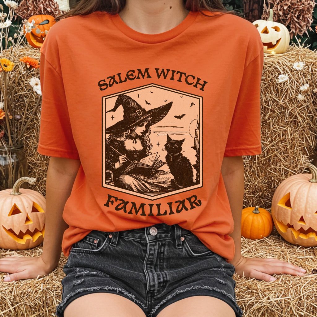 Witch Shirt – Black Cat Halloween Tee
