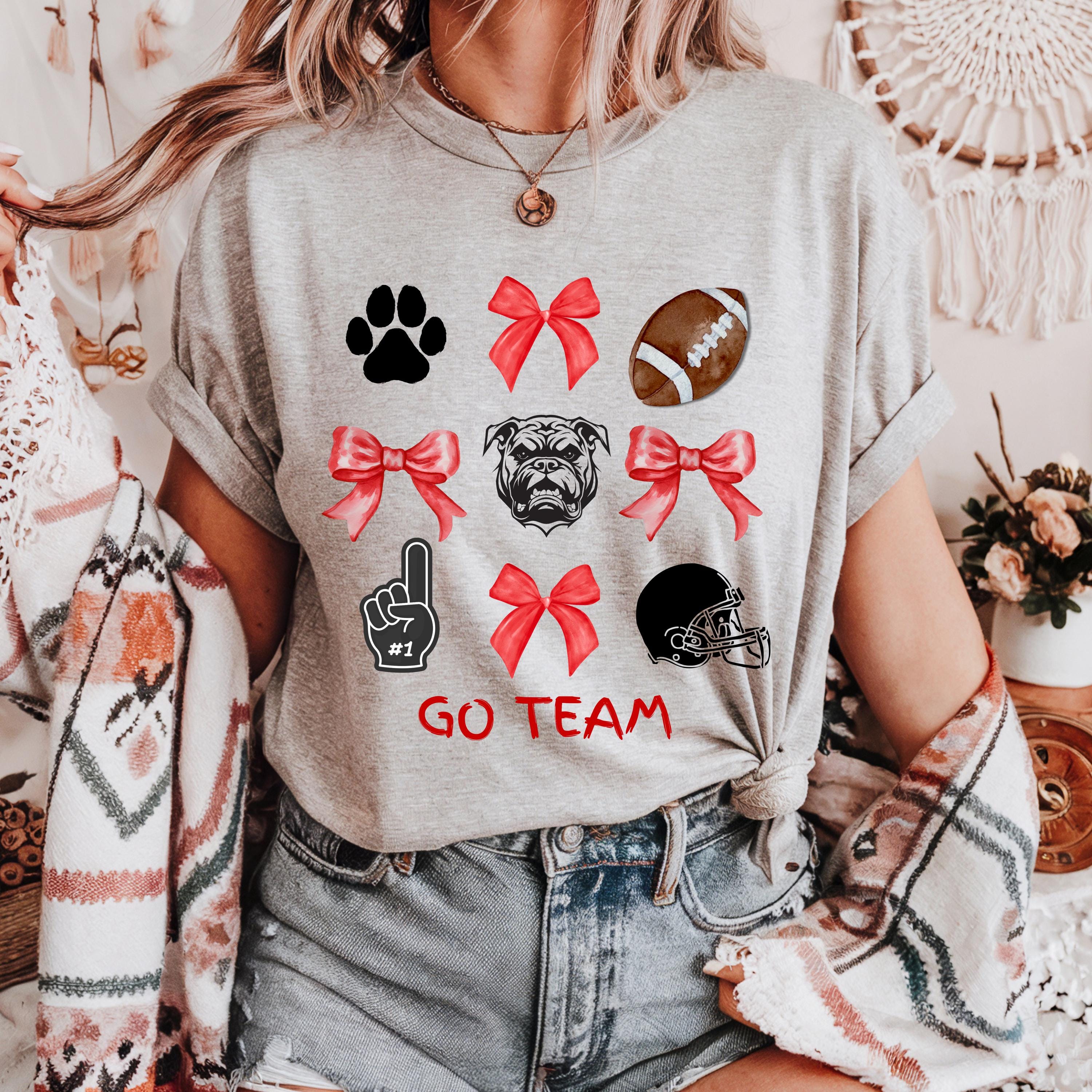 Red and Black Game Day Tee, College football