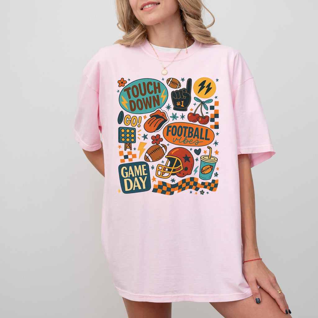 Football Mom Coquette Gameday Tee - Comfort Colors 1717