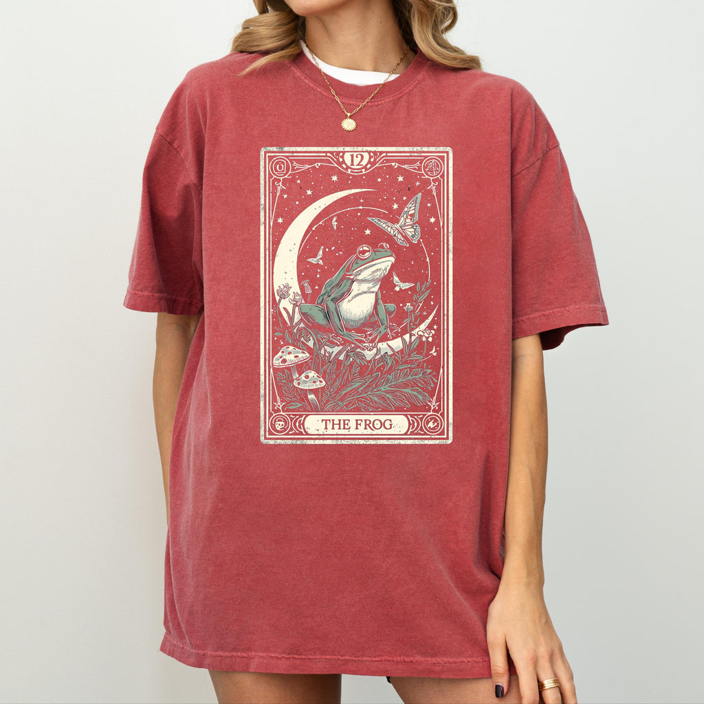 Frog & Mushroom Tarot Shirt | Moon Butterfly Tee