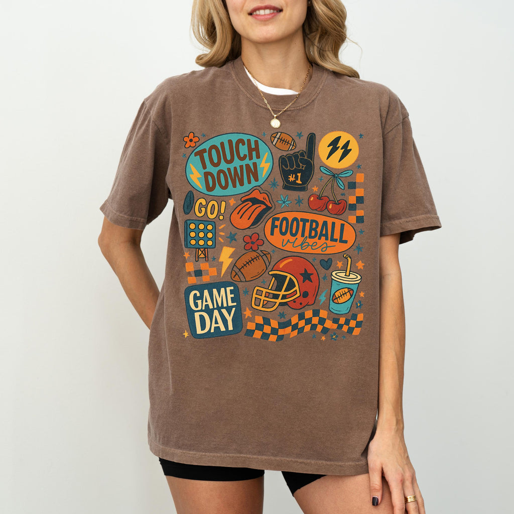 Football Mom Coquette Gameday Tee - Comfort Colors 1717