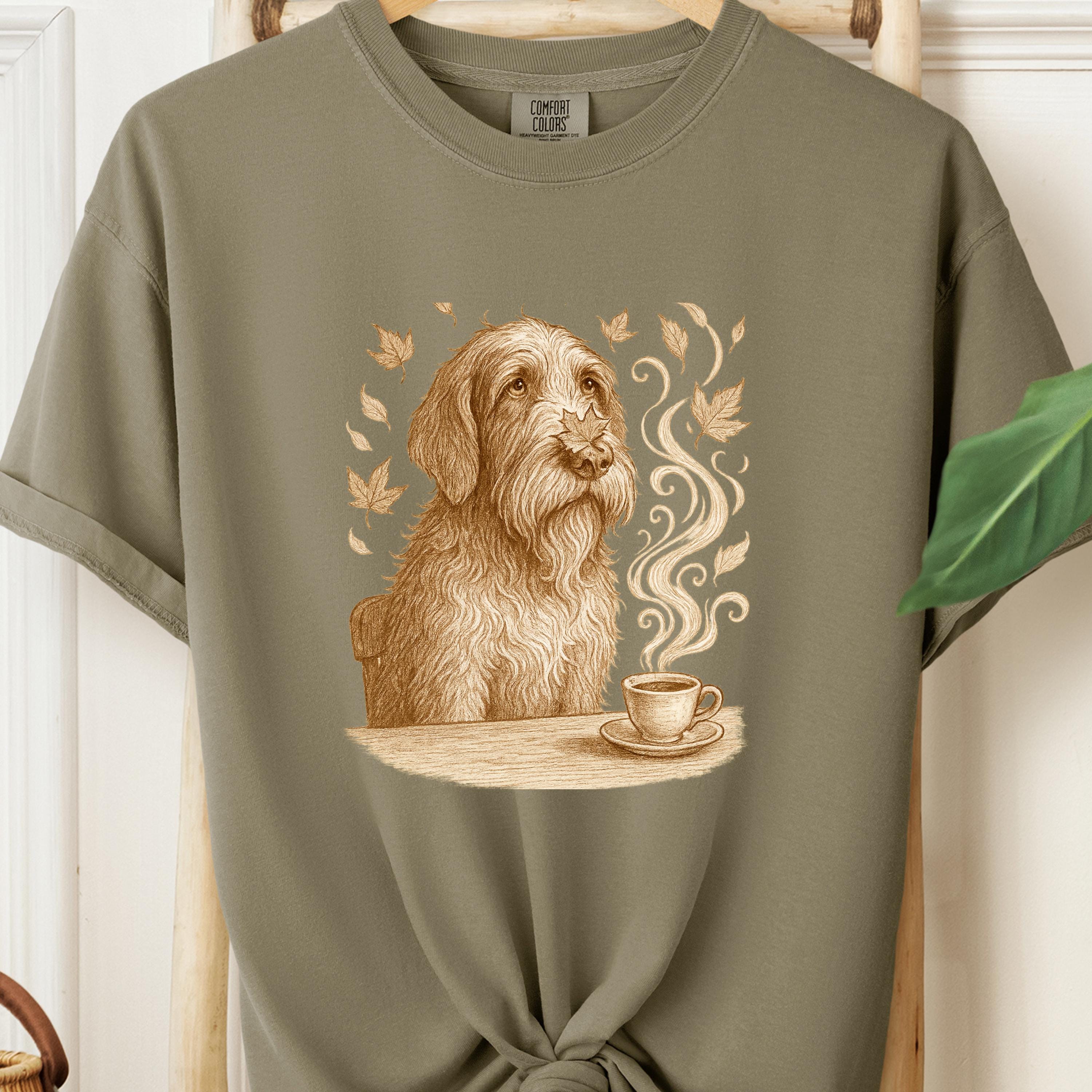 Bearded Collie Coffee Lover Tee - Cozy Fall