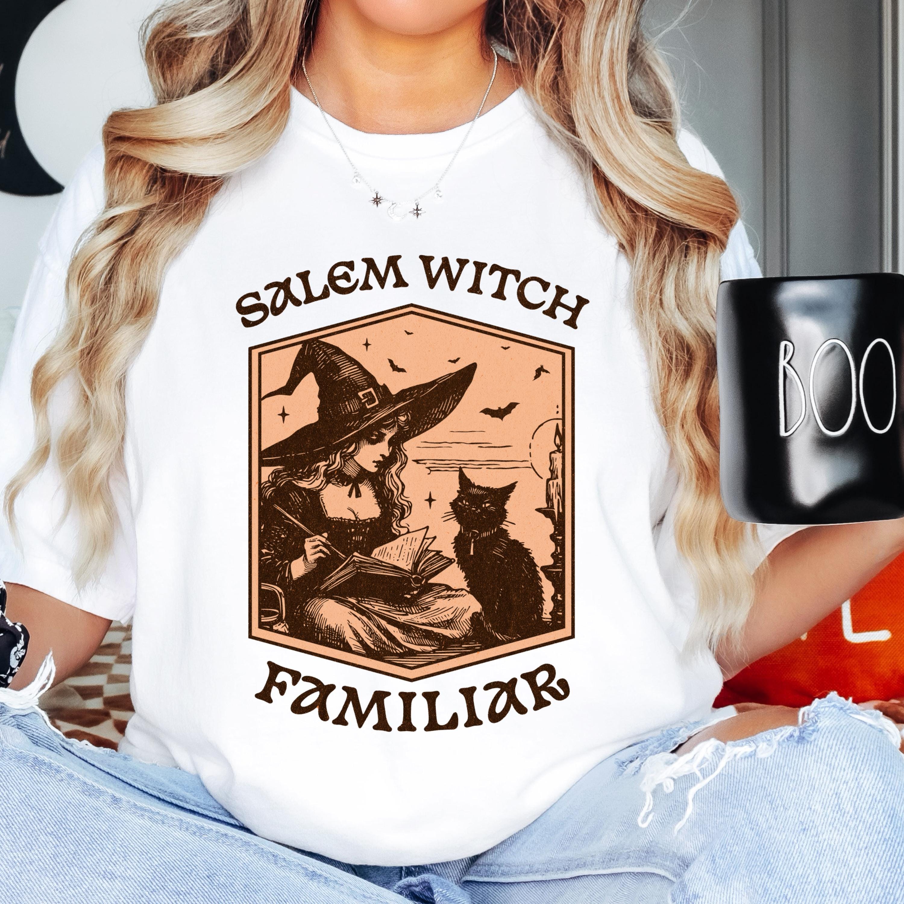 Witch Shirt – Black Cat Halloween Tee