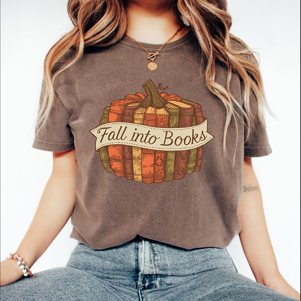 Comfort Colors Fall Book Shirt | Book Lover Gift