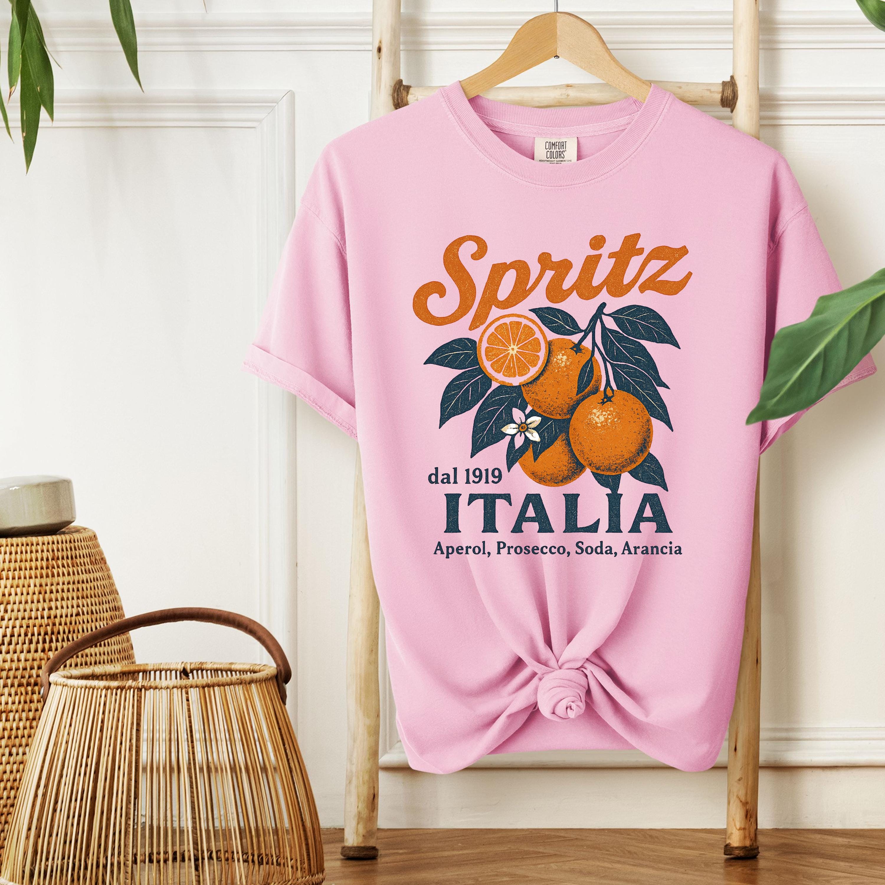 Italian Spritz Shirt – Retro Lemon Orange Tee