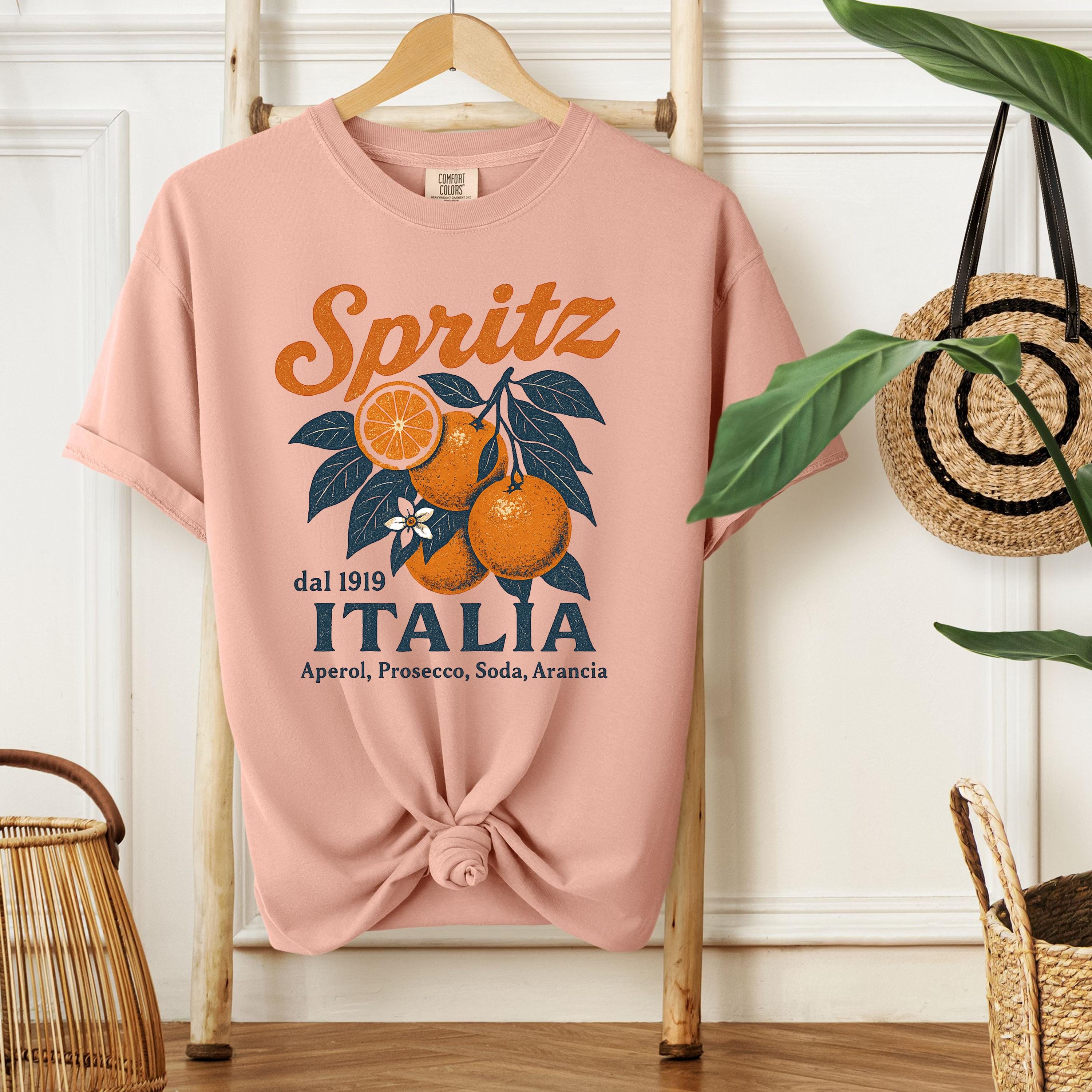 Italian Spritz Shirt – Retro Lemon Orange Tee