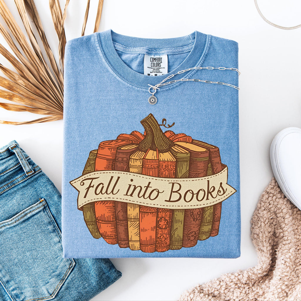 Comfort Colors Fall Book Shirt | Book Lover Gift