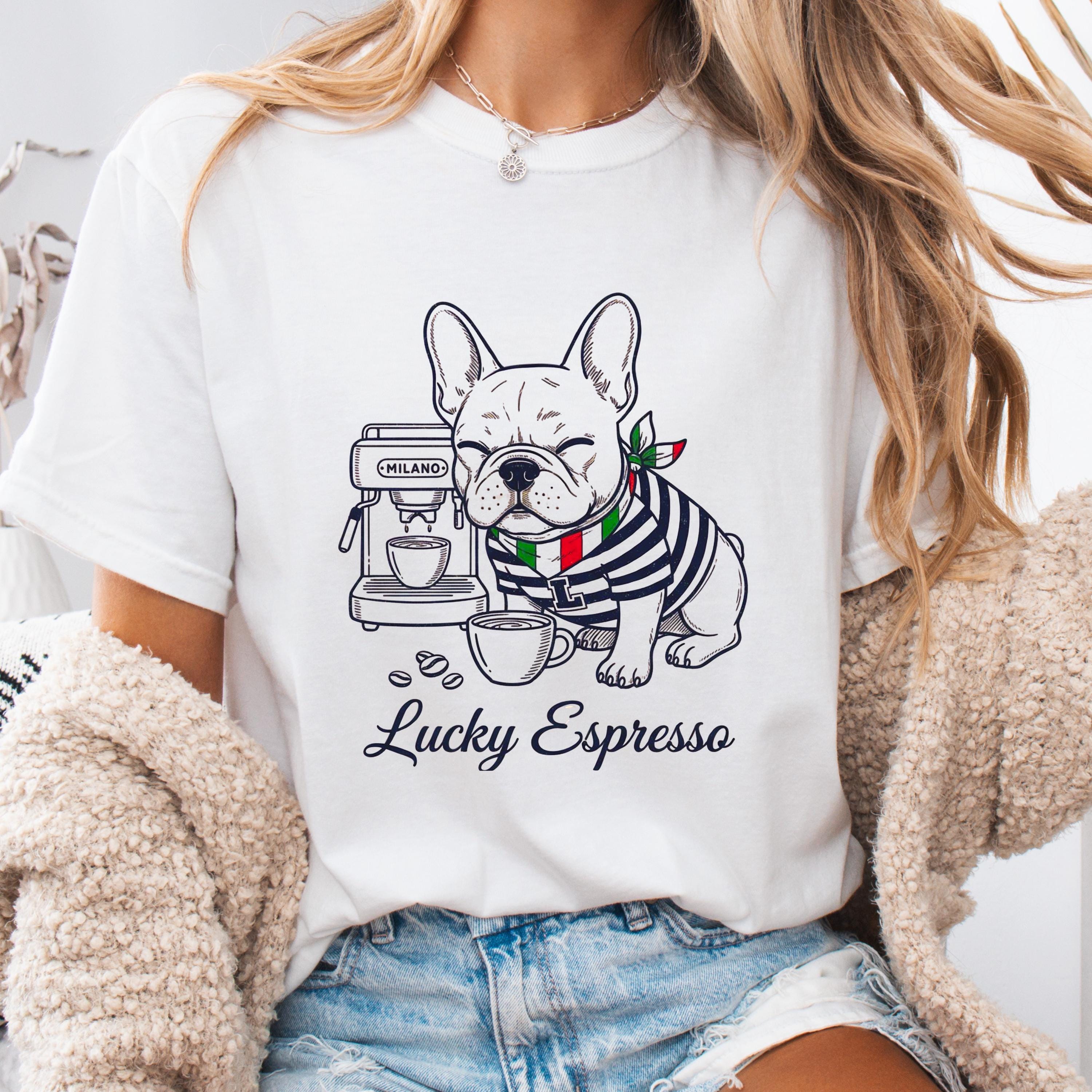 French Bulldog Coffee Lover Tee - Funny Dog Shirt