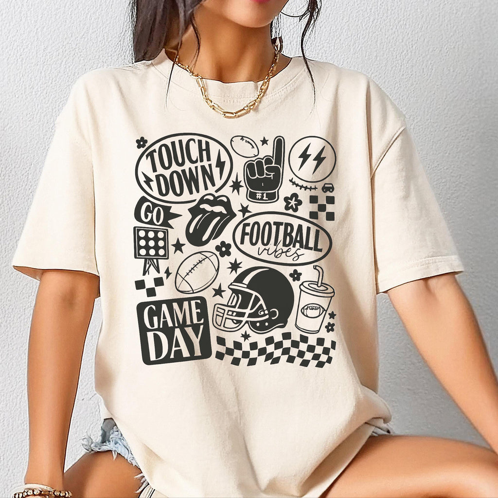 Comfort Colors Football Game Day T-Shirt: Unisex Touchdown Tee