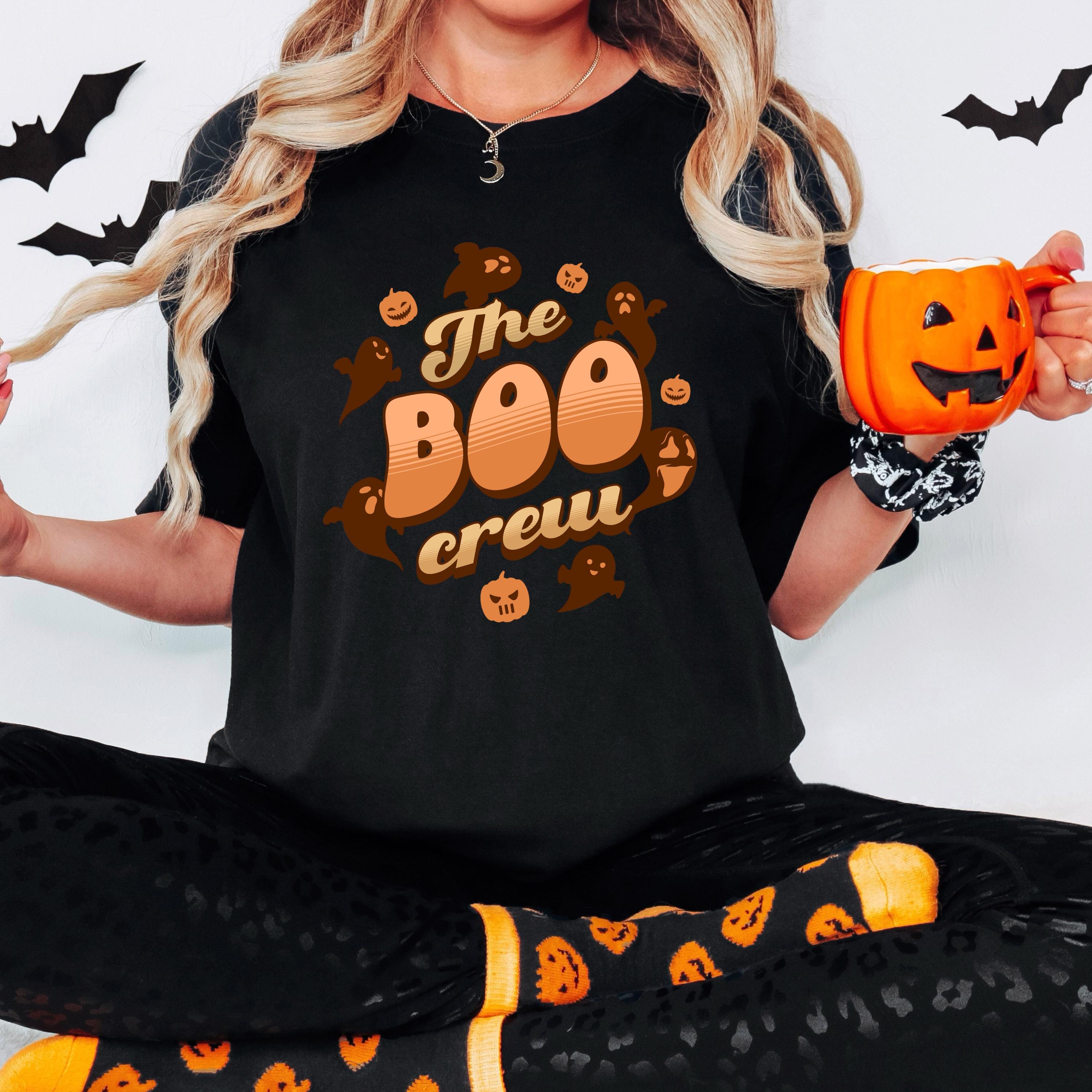 The Boo Crew - Halloween Ghosts T-Shirt, pumpkins shirt