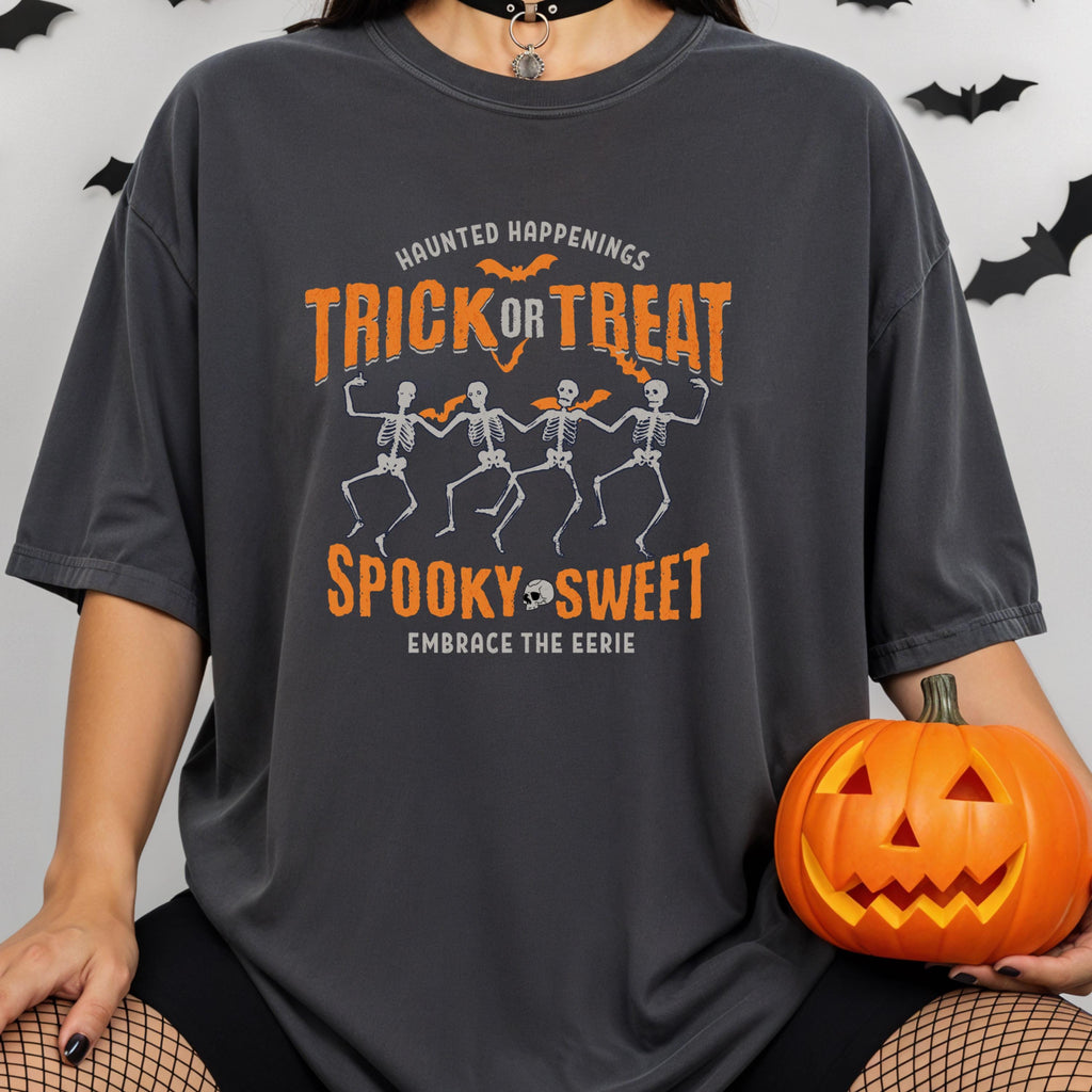 Dancing Skeletons Halloween Tee - Comfort Colors 1717
