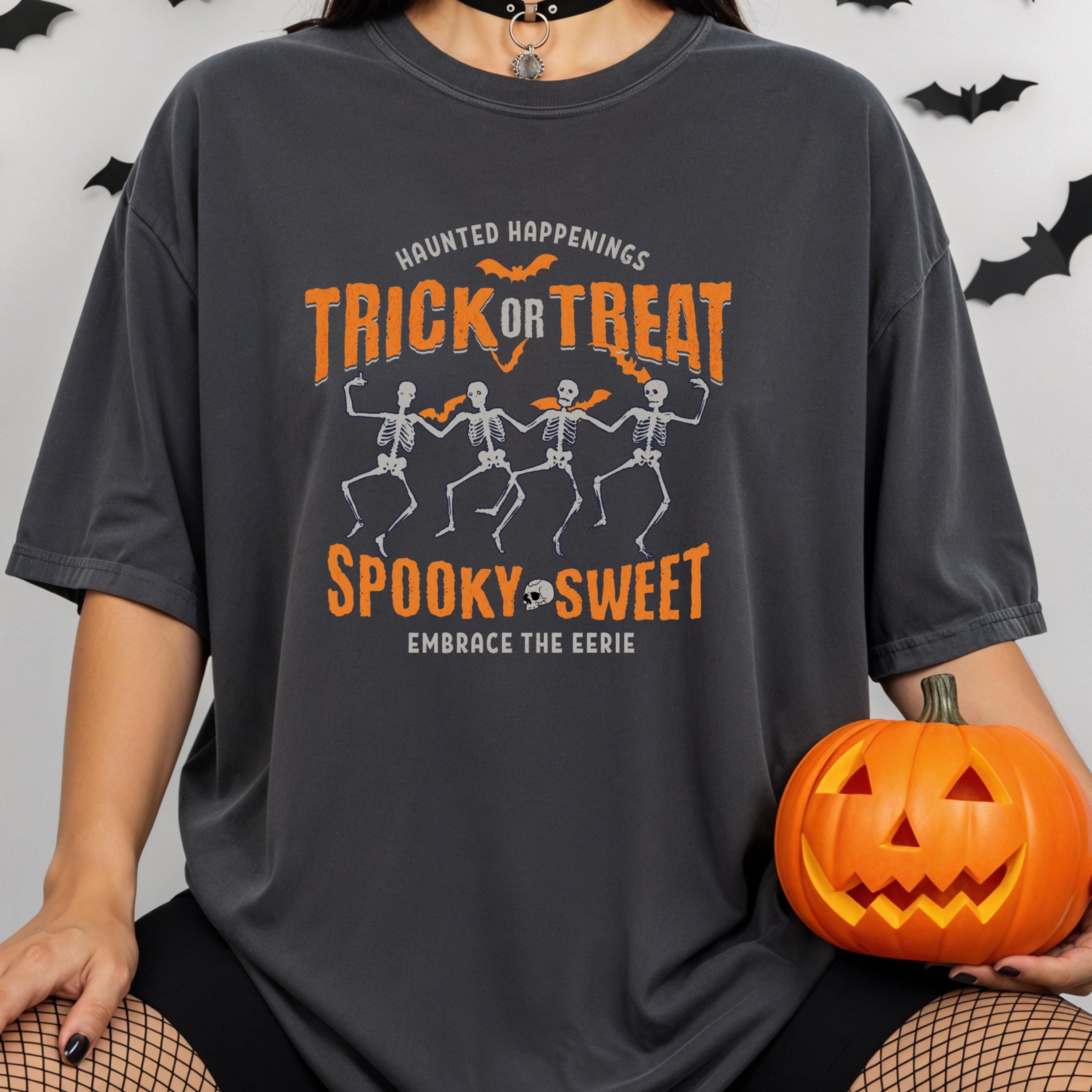 Dancing Skeletons Halloween Tee - Comfort Colors 1717