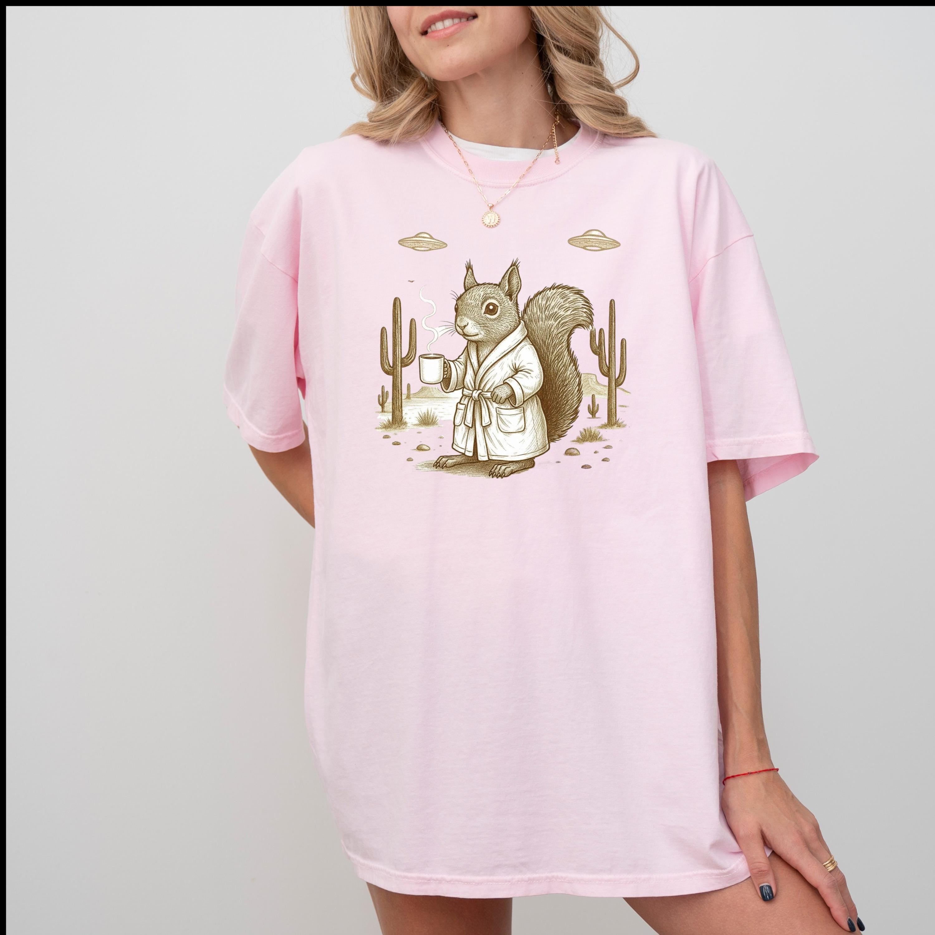 Coffee Squirrel Shirt | Comfort Colors 1717 Western UFO Tee