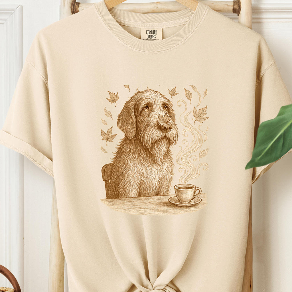 Bearded Collie Coffee Lover Tee - Cozy Fall