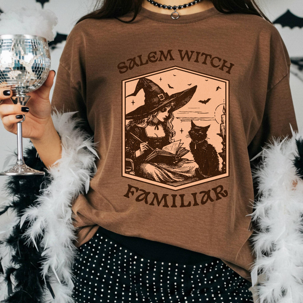 Witch Shirt – Black Cat Halloween Tee