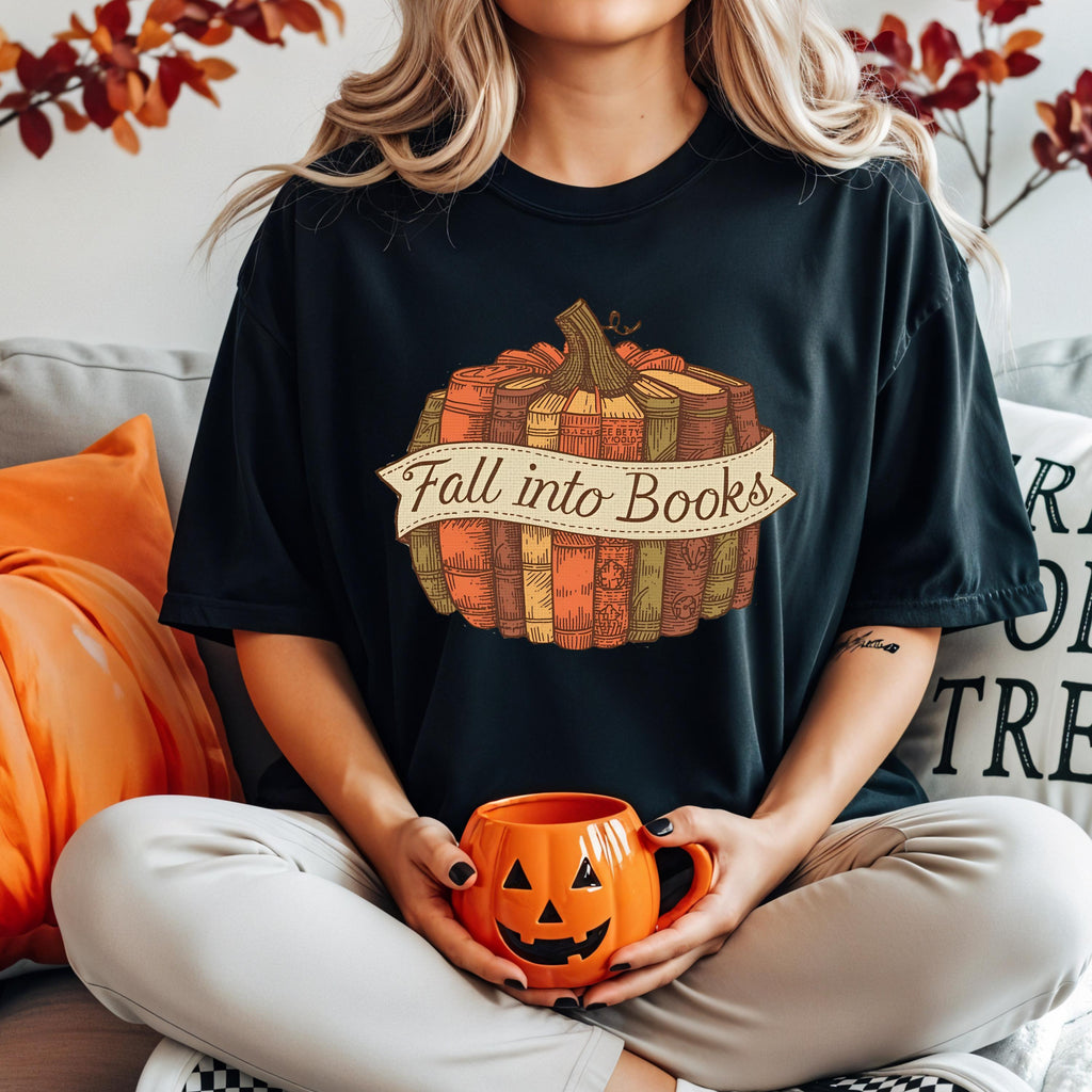 Comfort Colors Fall Book Shirt | Book Lover Gift