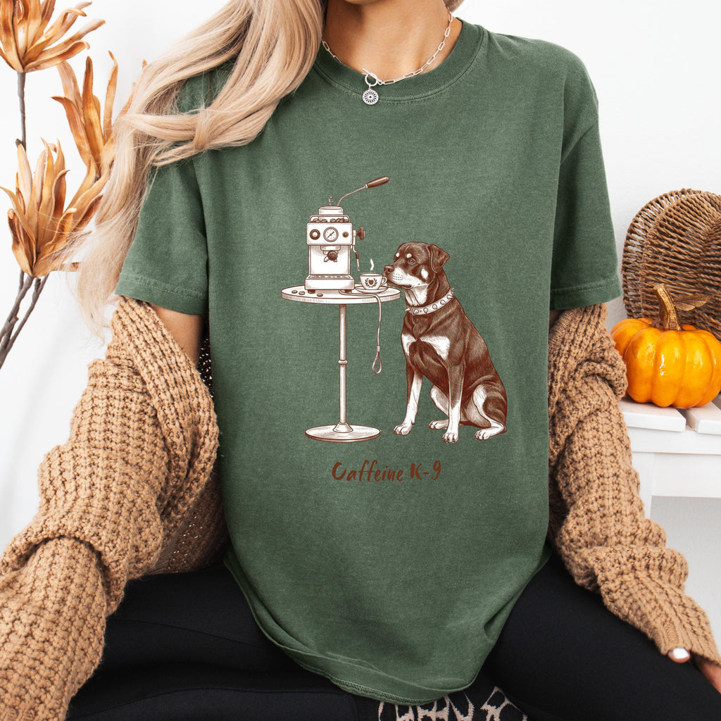 Rottweiler Coffee Dog Shirt | Retro Funny Tee