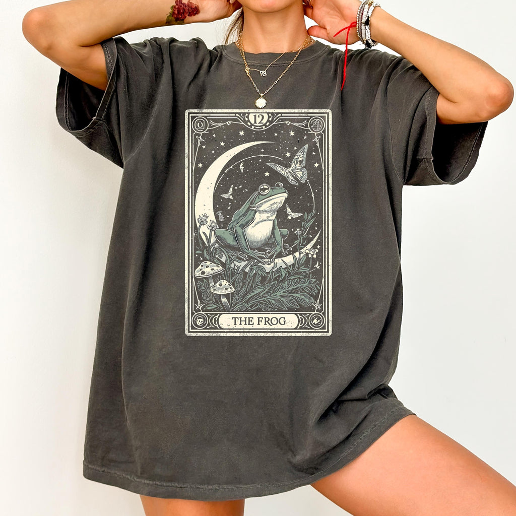 Frog & Mushroom Tarot Shirt | Moon Butterfly Tee