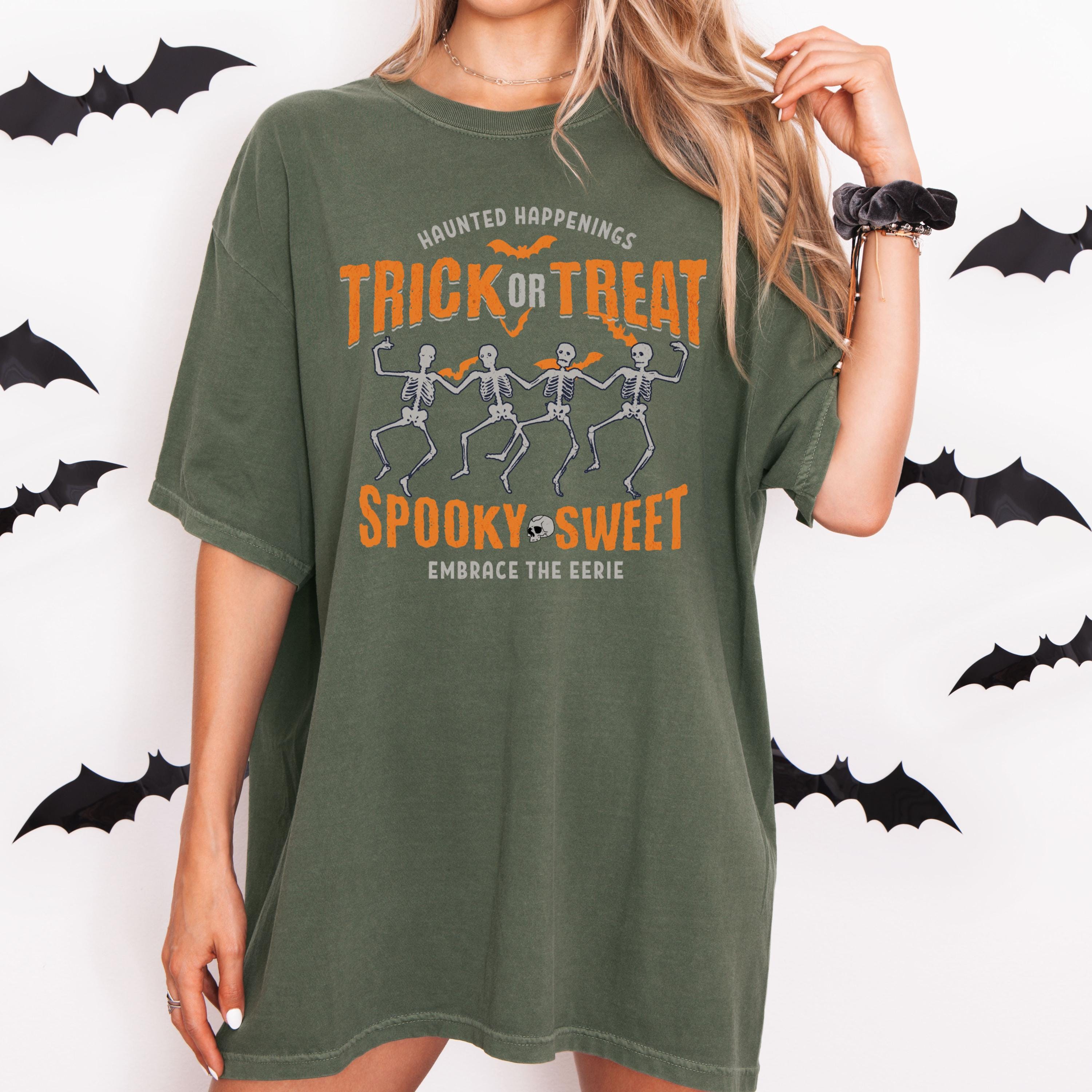 Dancing Skeletons Halloween Tee - Comfort Colors 1717