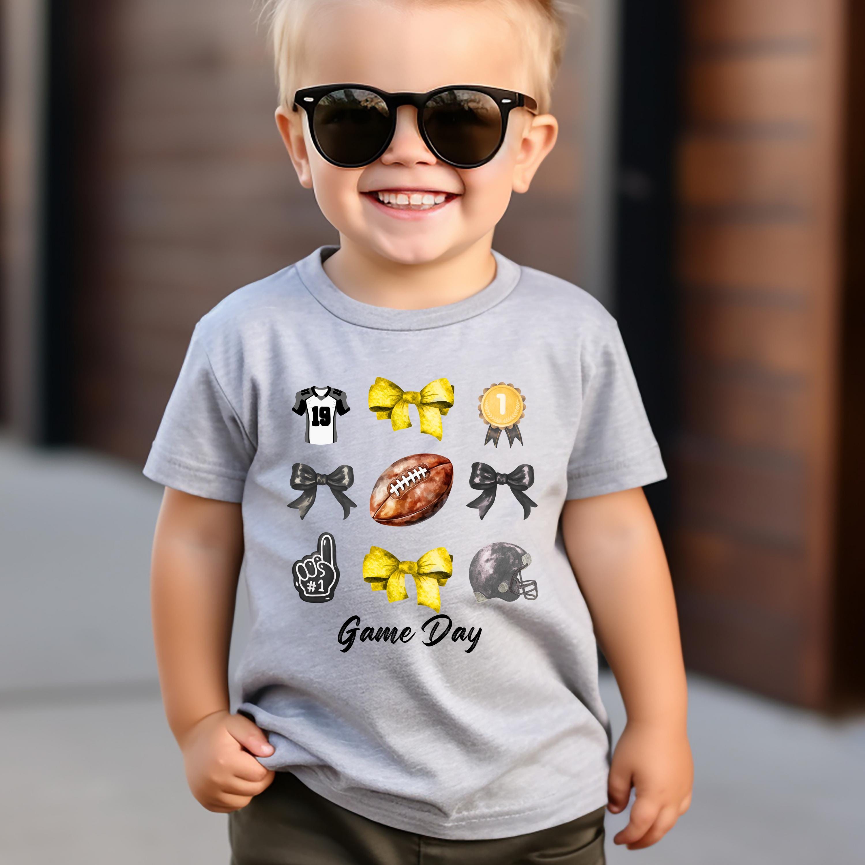 Football Kids Game Day Shirt, Bella Canvas 3001T