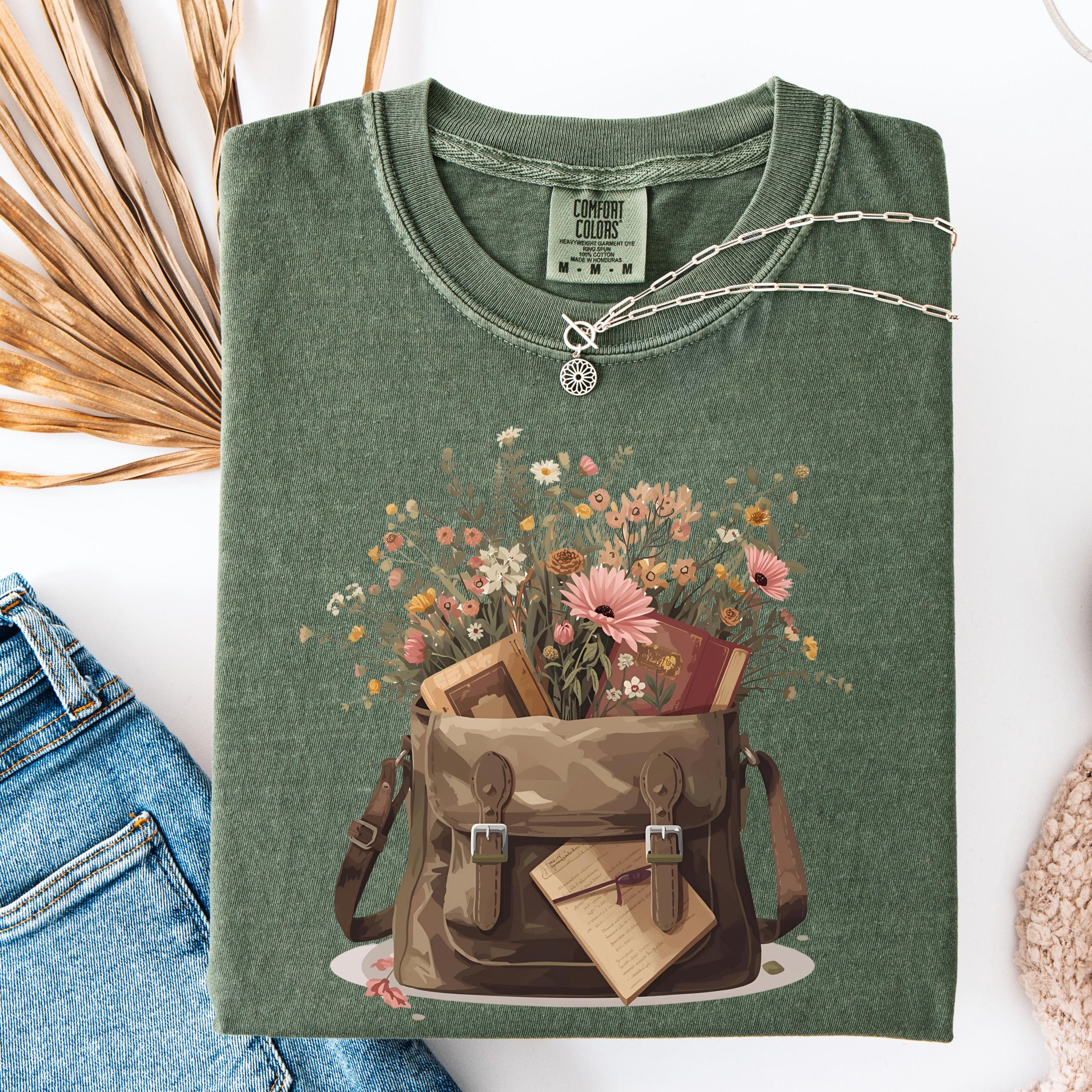 Book Lover Floral Tee | Teacher Wildflower Shirt