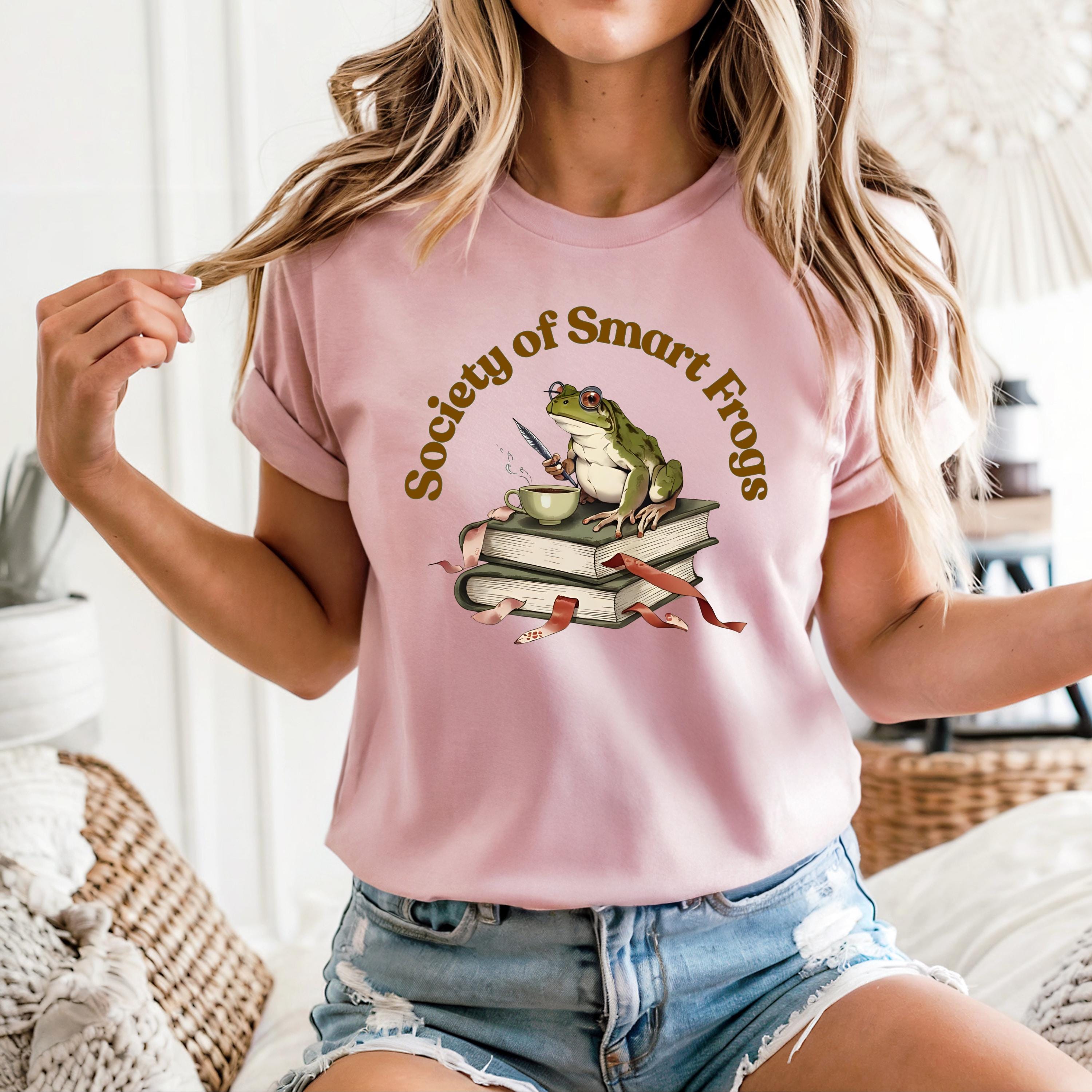 Frog Shirt • Bookish Frog & Cottagecore Tee