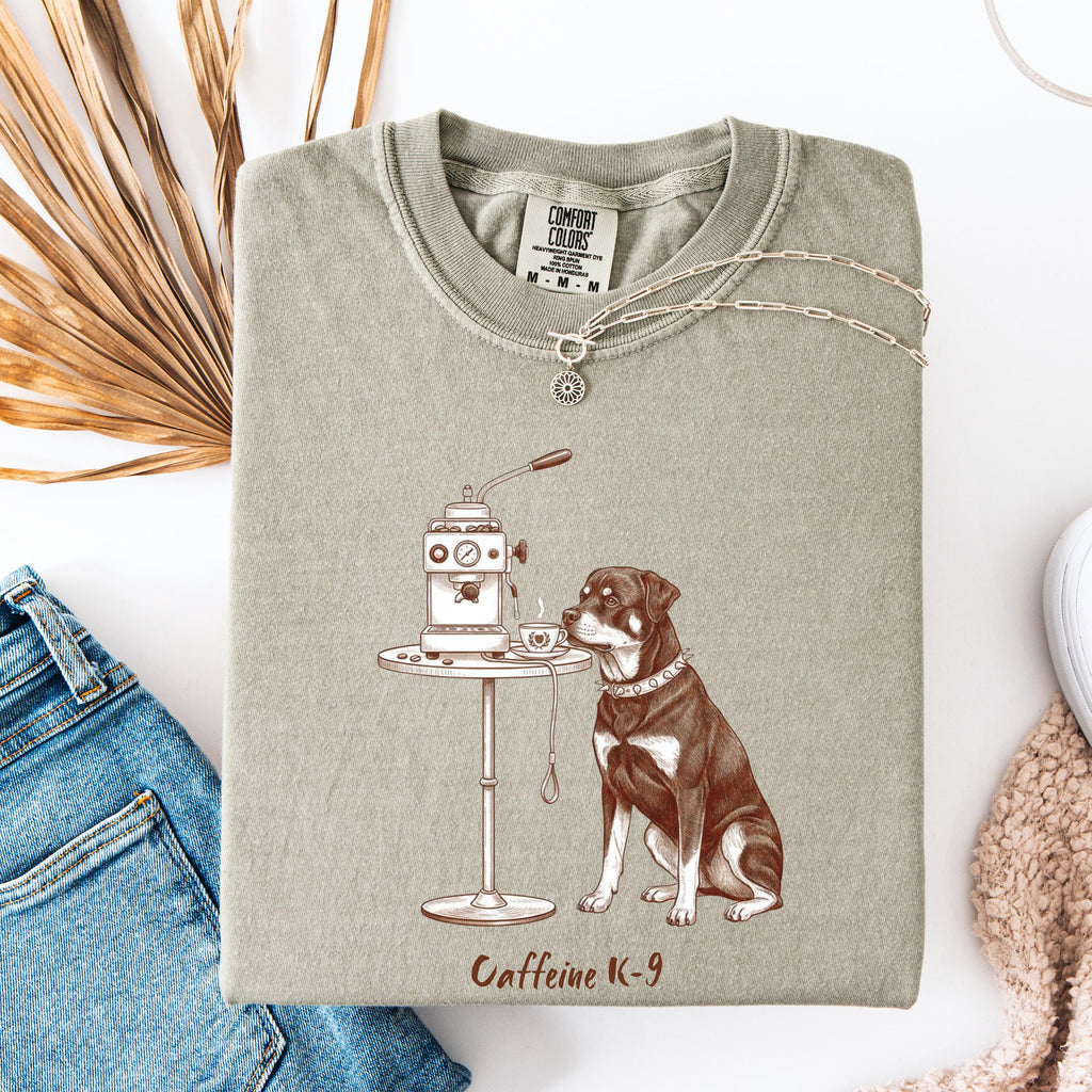 Rottweiler Coffee Dog Shirt | Retro Funny Tee