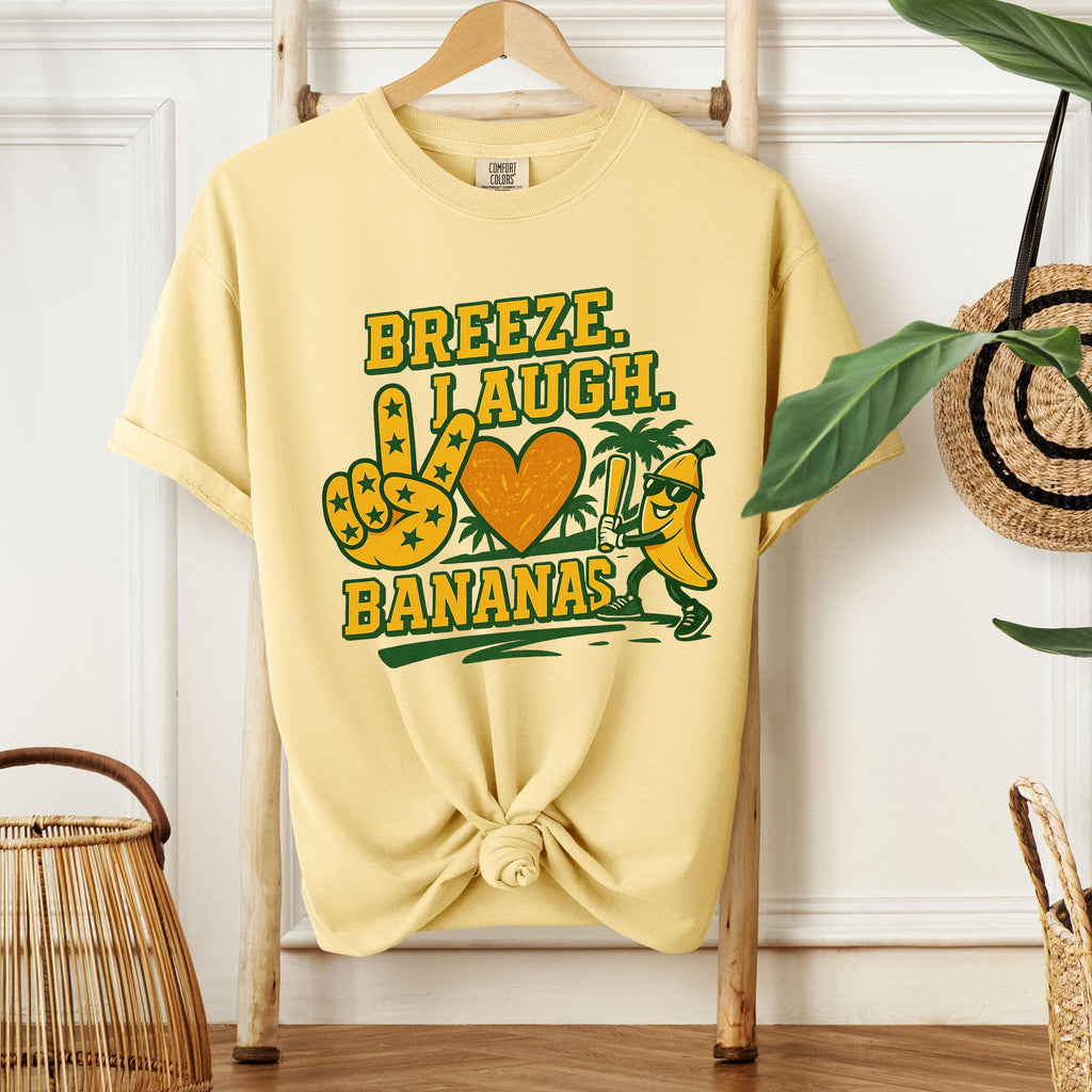 Peace Love Bananas T-Shirt: Funny Retro Fruit Graphic Tee