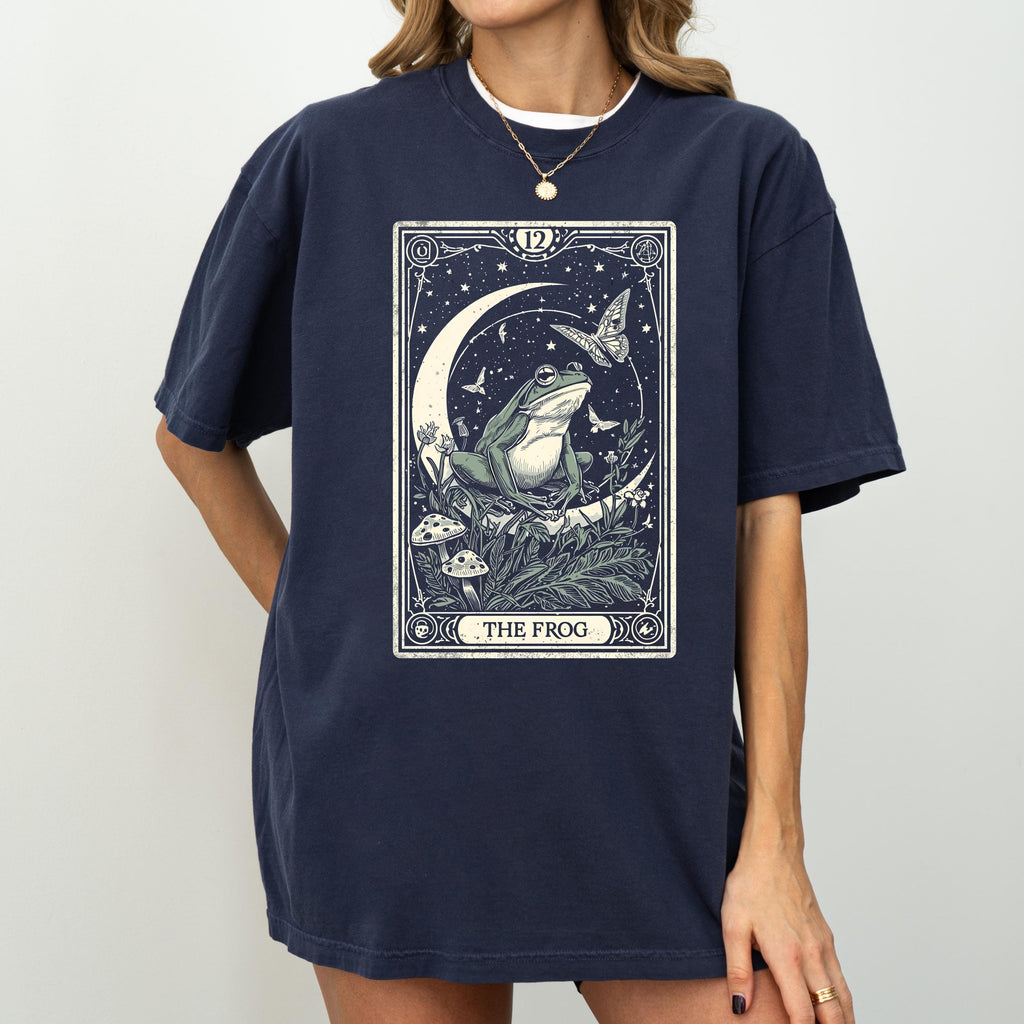 Frog & Mushroom Tarot Shirt | Moon Butterfly Tee