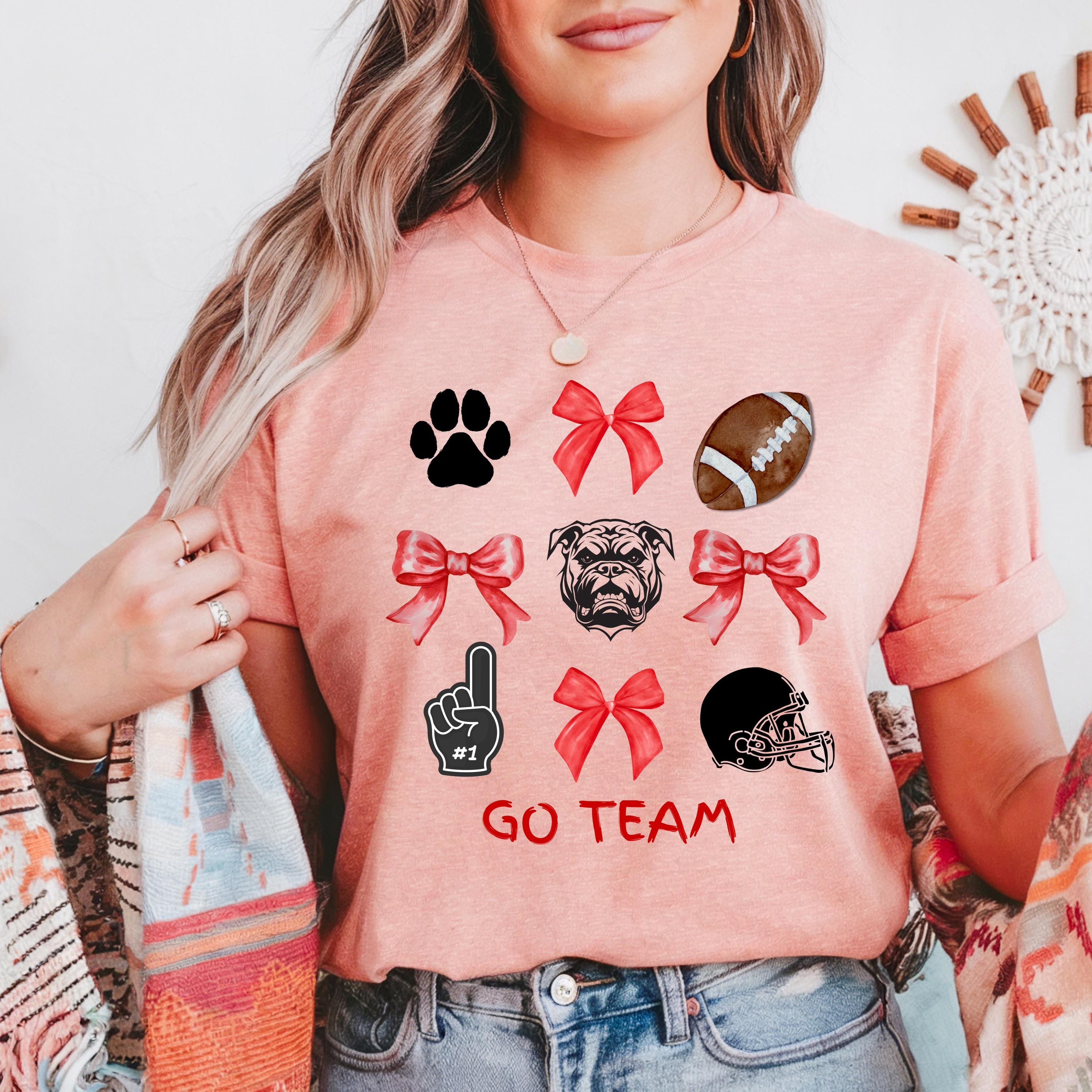 Red and Black Game Day Tee, College football