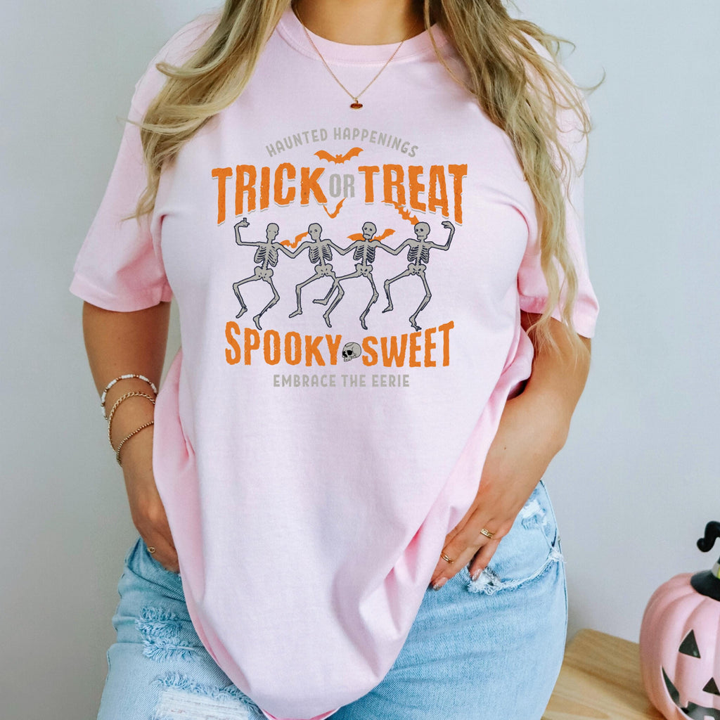 Dancing Skeletons Halloween Tee - Comfort Colors 1717