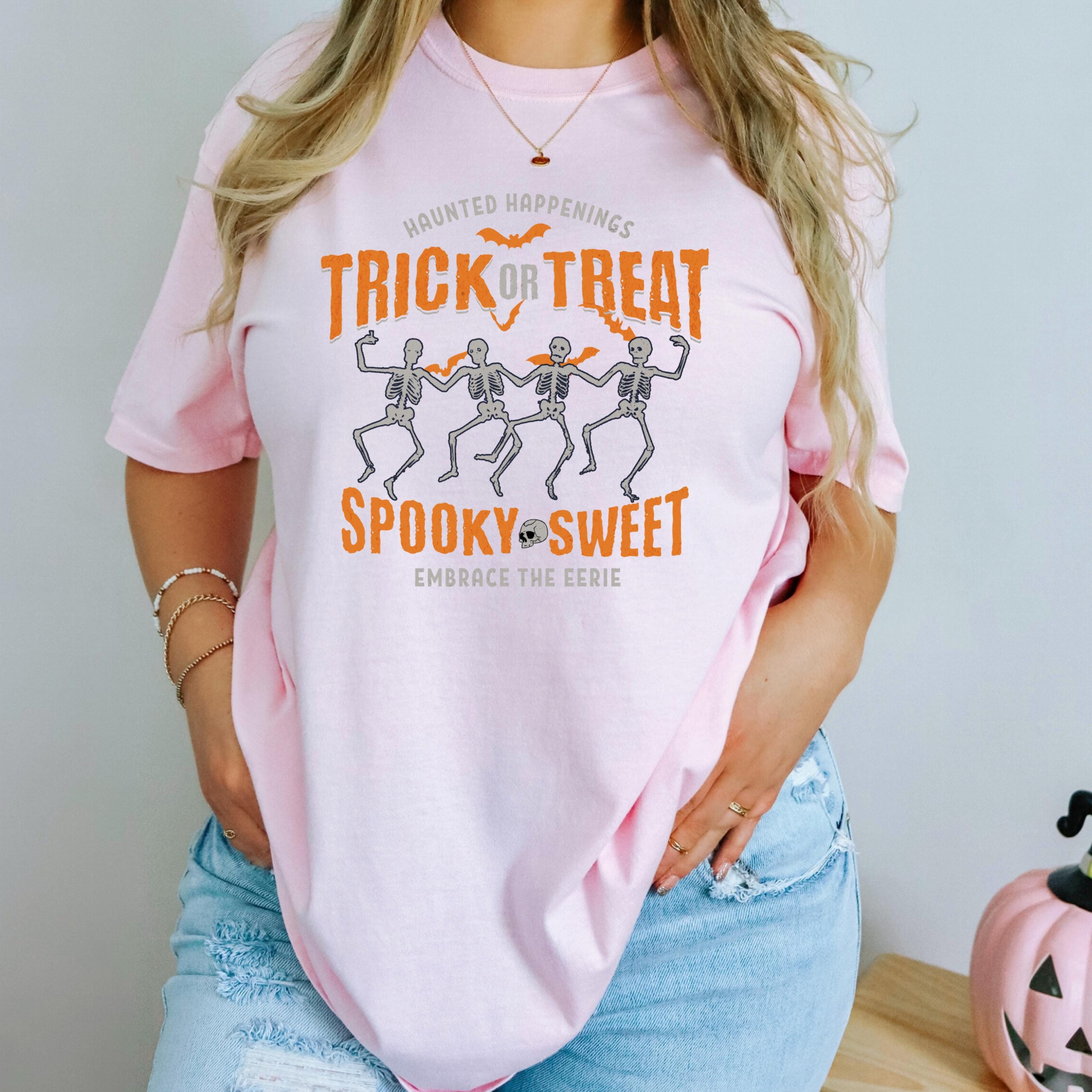 Dancing Skeletons Halloween Tee - Comfort Colors 1717
