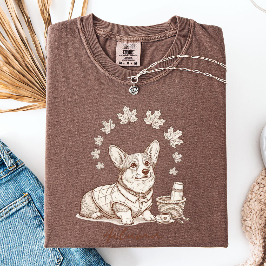 Dogs & Coffee Tee | Pet Lover Vintage Dog Mom Shirt