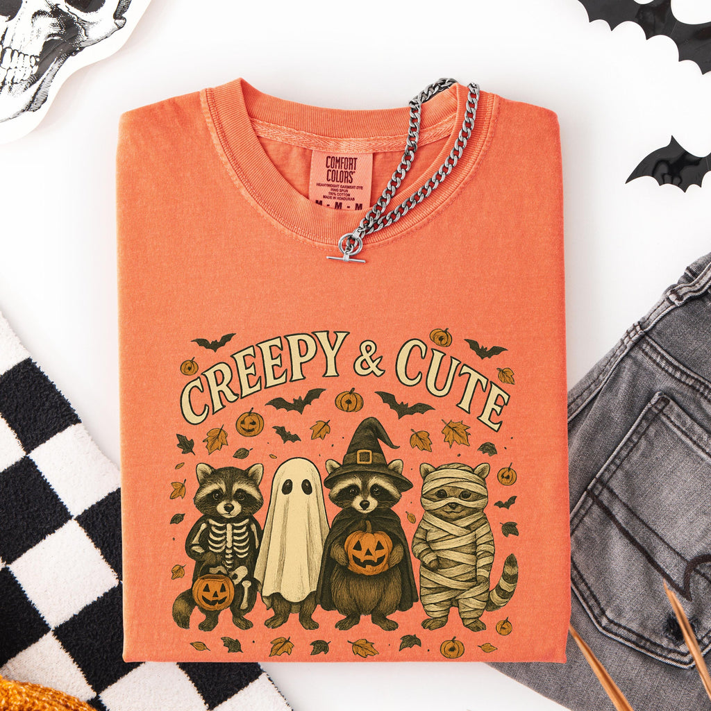 Retro Halloween Raccoon Shirt - Vintage Vibes Tee