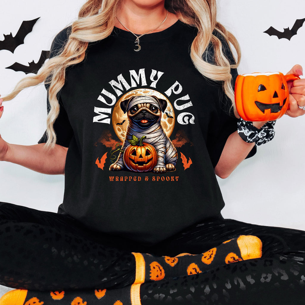 Mummy Pug Halloween Shirt – Funny Dog Tee