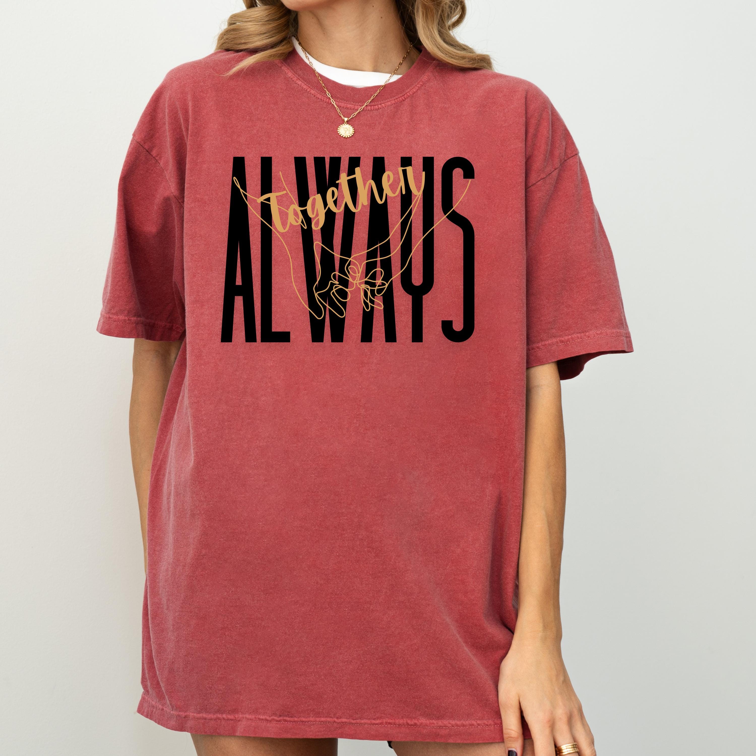 Together Pinky Promise Line Art Couples T-Shirt Vintage Gift