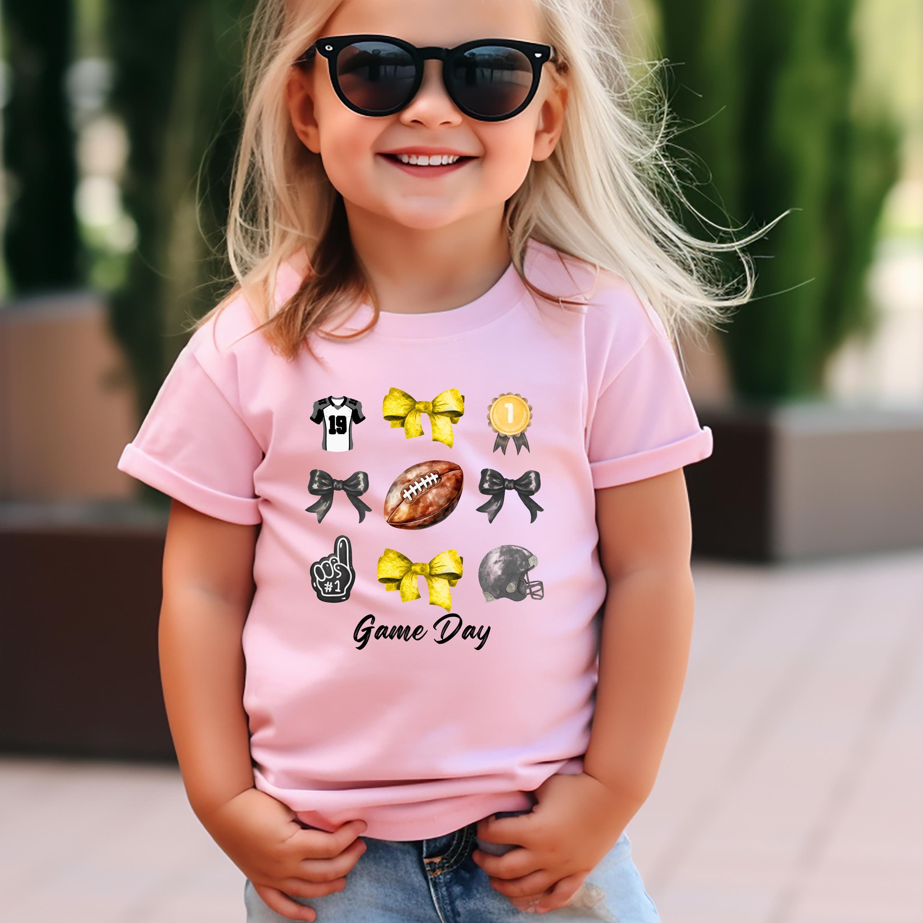 Football Kids Game Day Shirt, Bella Canvas 3001T