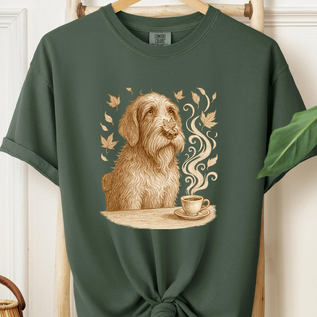 Bearded Collie Coffee Lover Tee - Cozy Fall