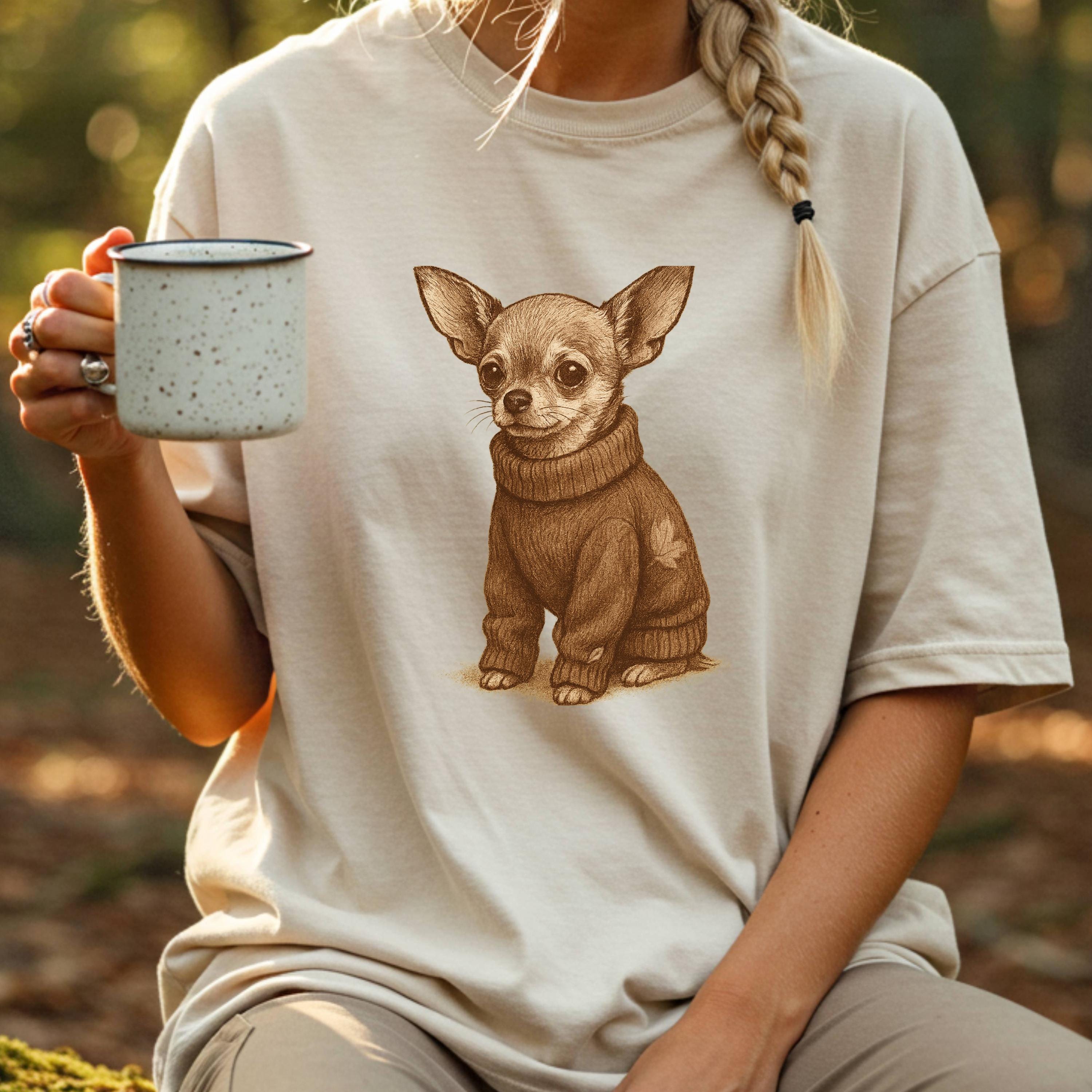 Chihuahua Vintage Dog Shirt • Dog Mom Gift • Comfort Colors 1717