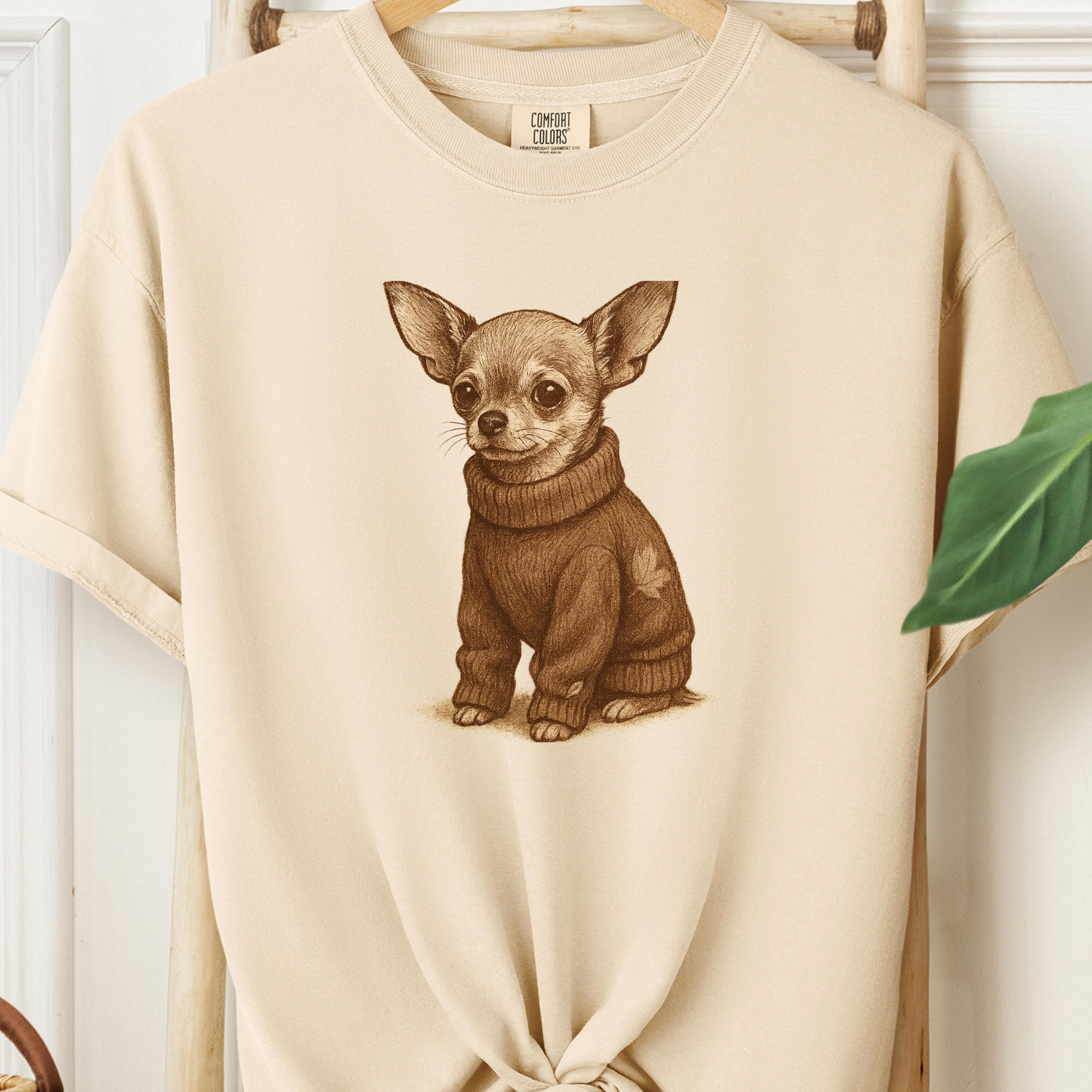 Chihuahua Vintage Dog Shirt • Dog Mom Gift • Comfort Colors 1717